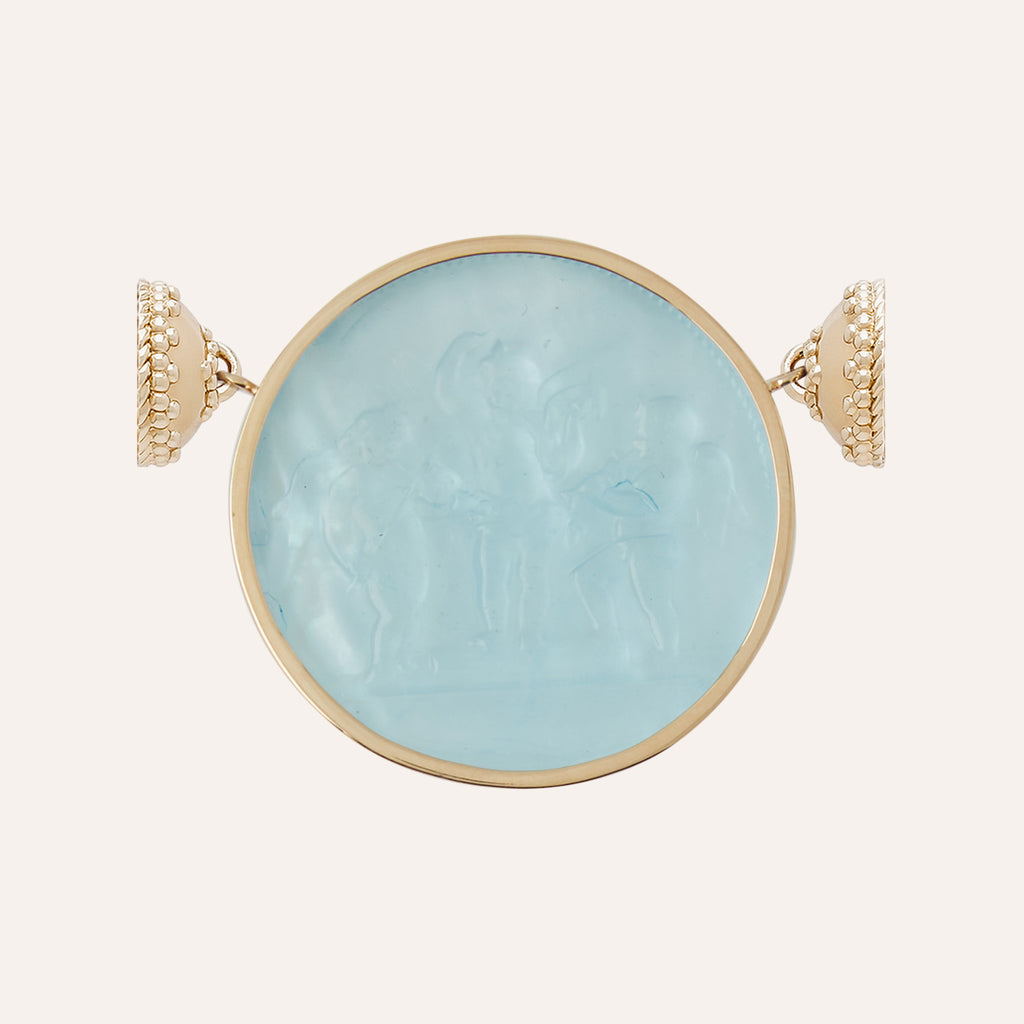 Classic Angel Symphony Blue Topaz Chiara Glass