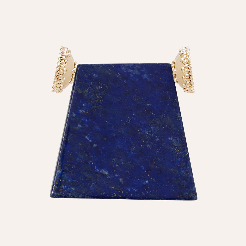 Extra Large Blue Lapis Shield Centerpiece