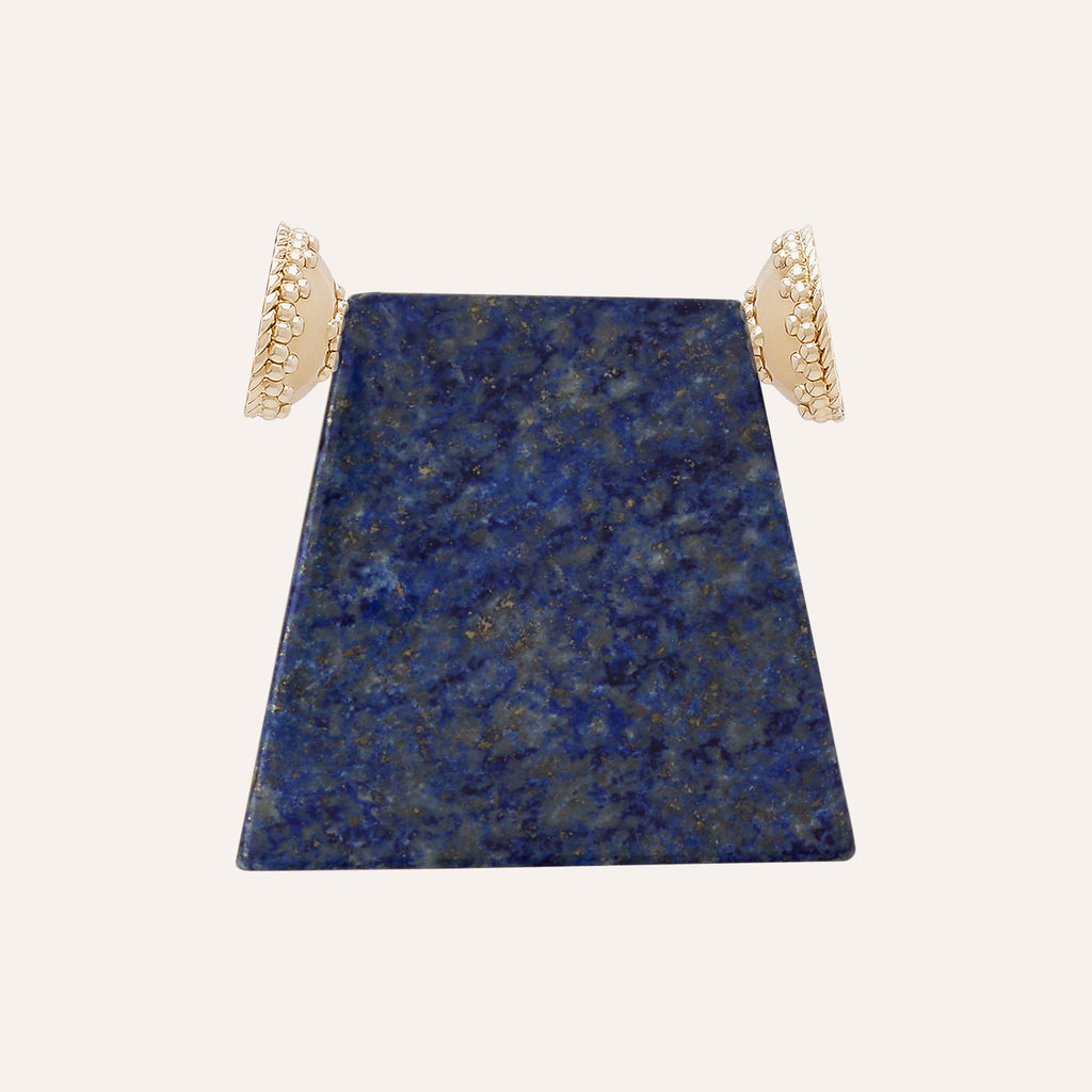 Extra Large Blue Lapis Shield Centerpiece