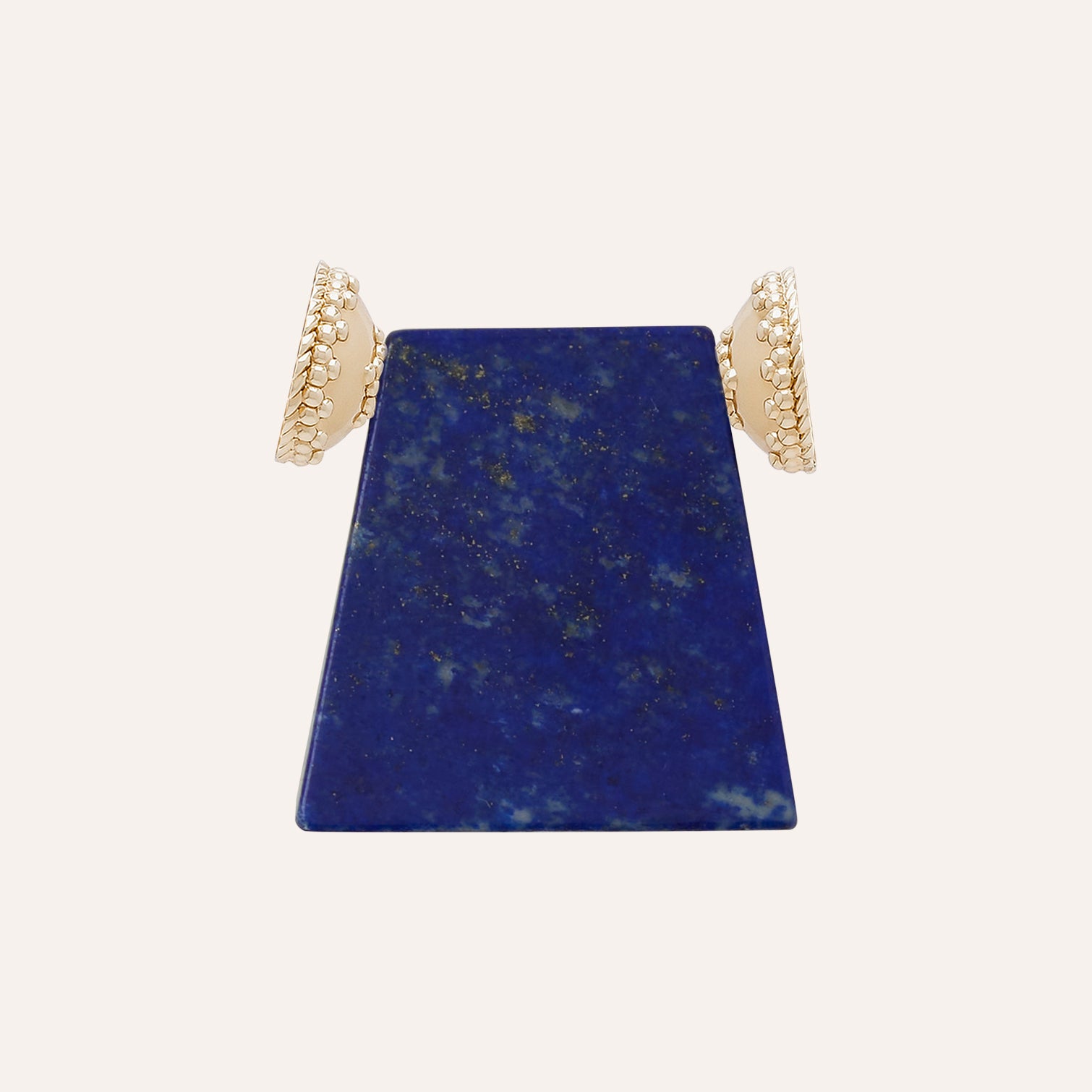 Large Blue Lapis Shield Centerpiece