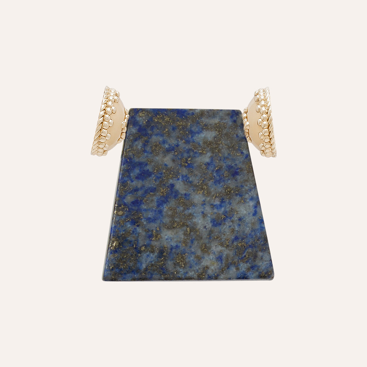 Large Blue Lapis Shield Centerpiece
