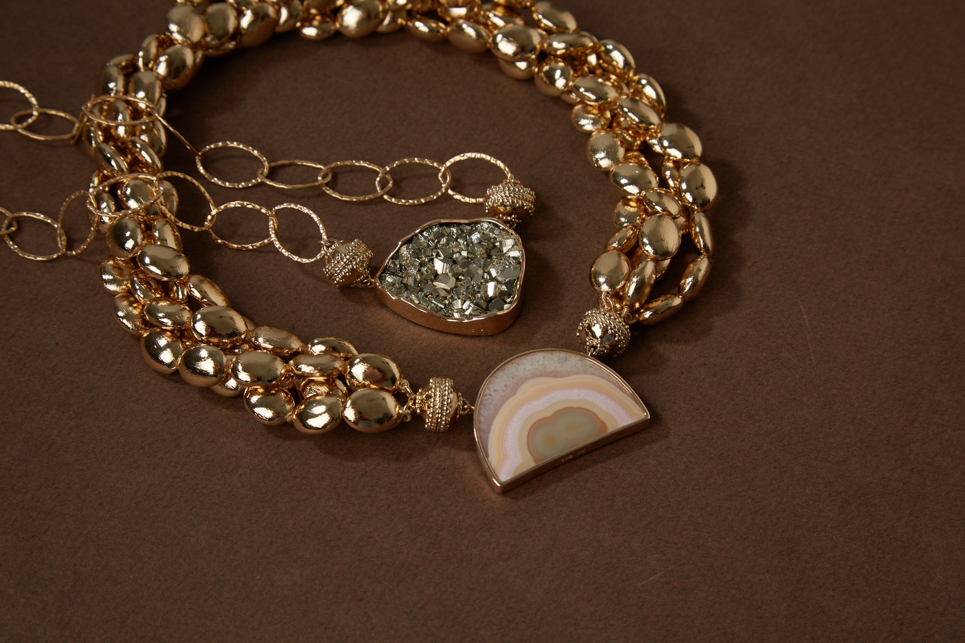 Pink Agate Arch Centerpiece