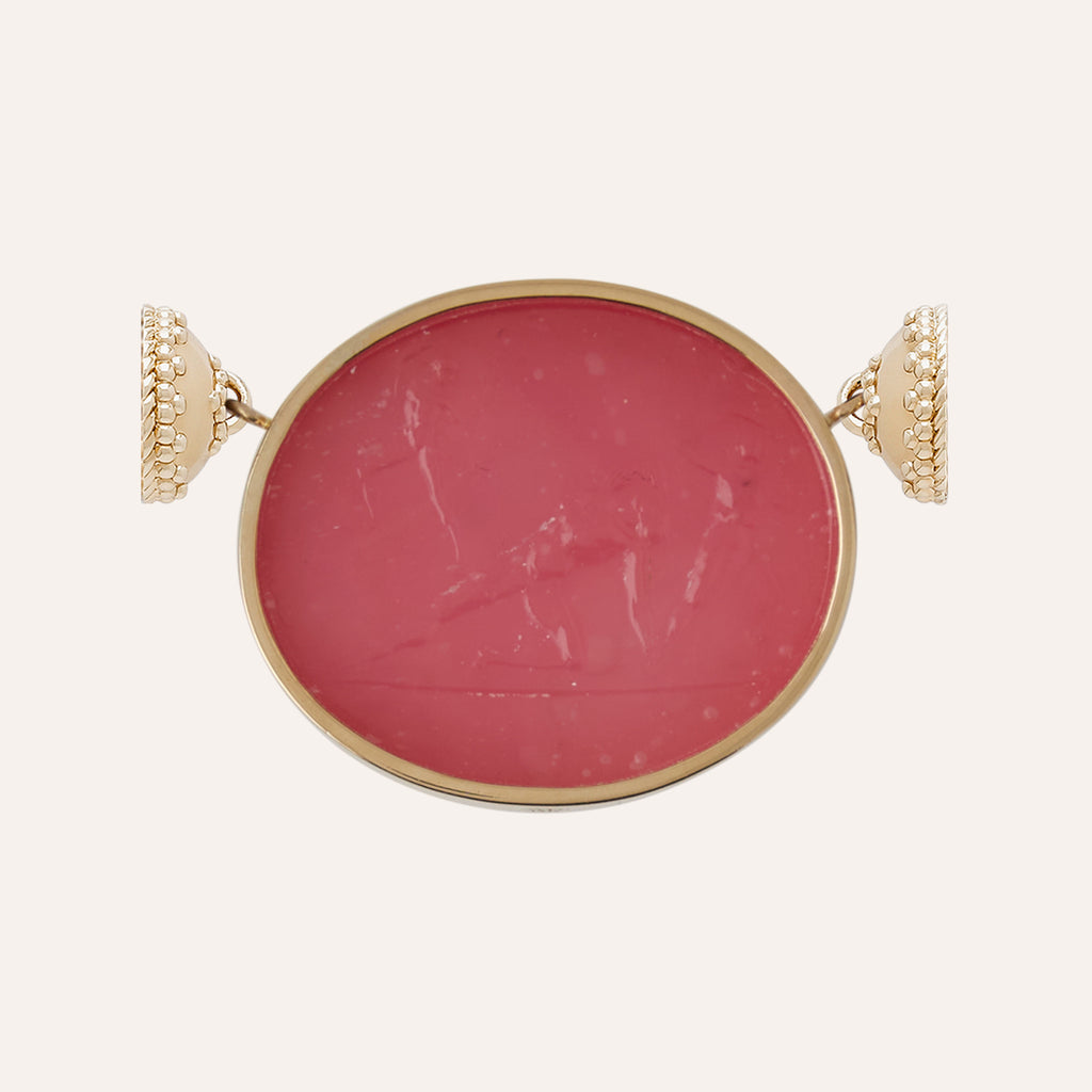 14K Classic Apollo Pink Italian Glass Centerpiece