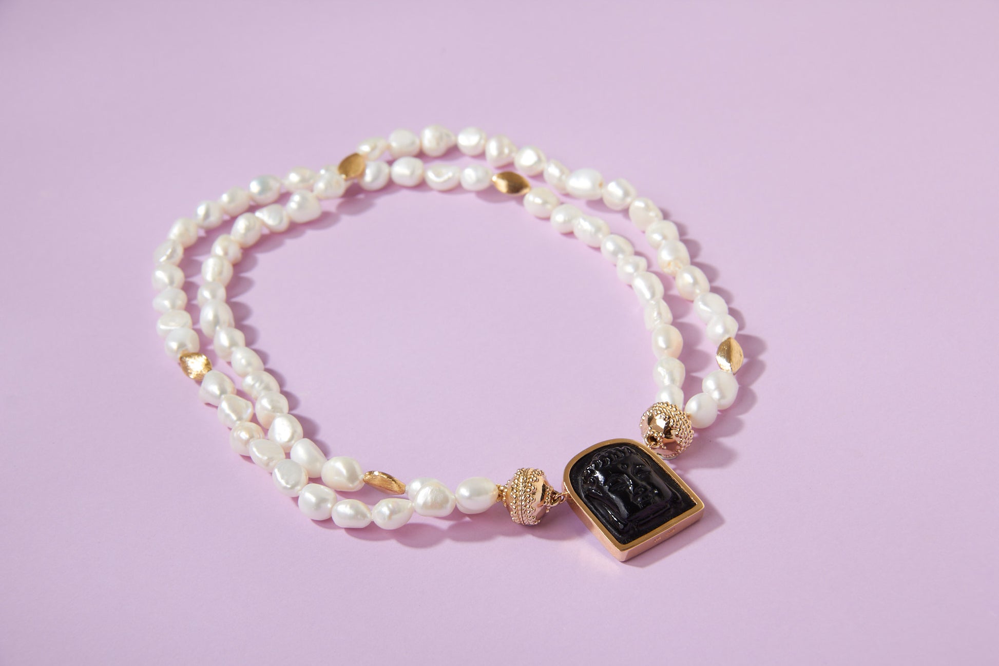 Gold Rush Pearl Double-Strand Necklace