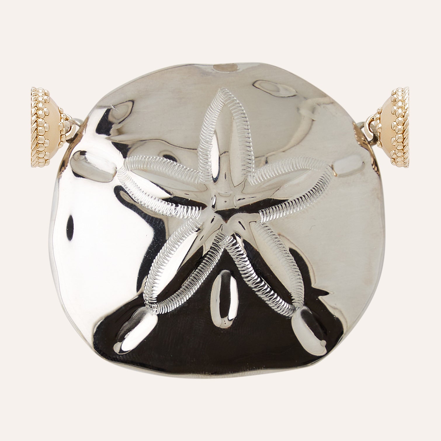 Sterling Silver Large Sand Dollar Centerpiece