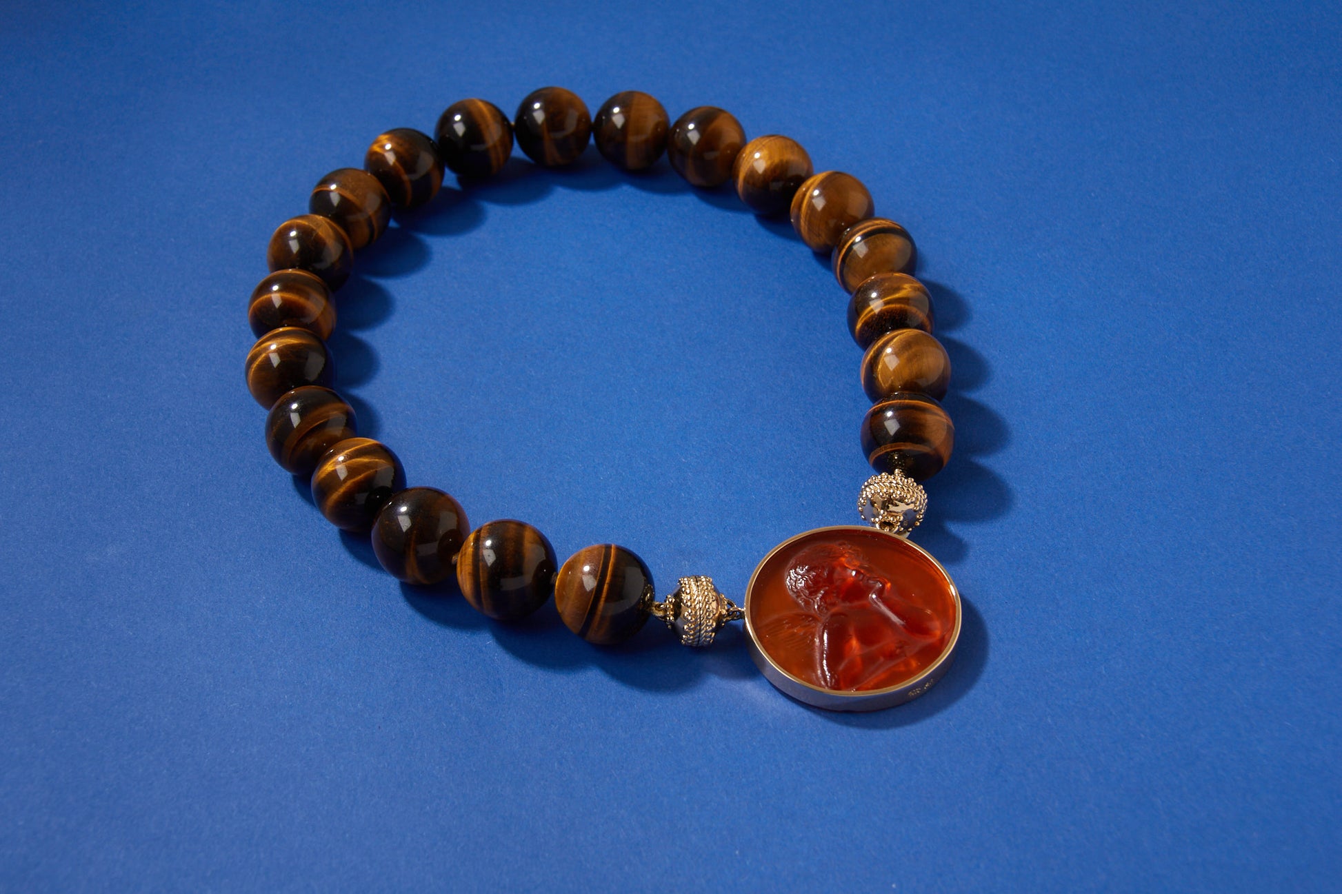 Victoire 20mm Tiger's Eye Necklace