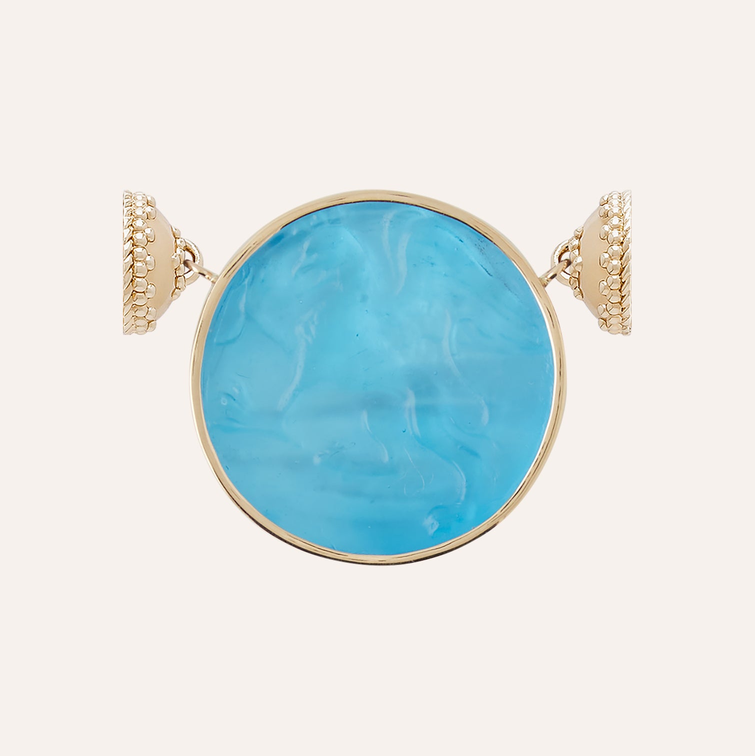 Classic Griffin Caribbean Blue Chiara Glass Centerpiece
