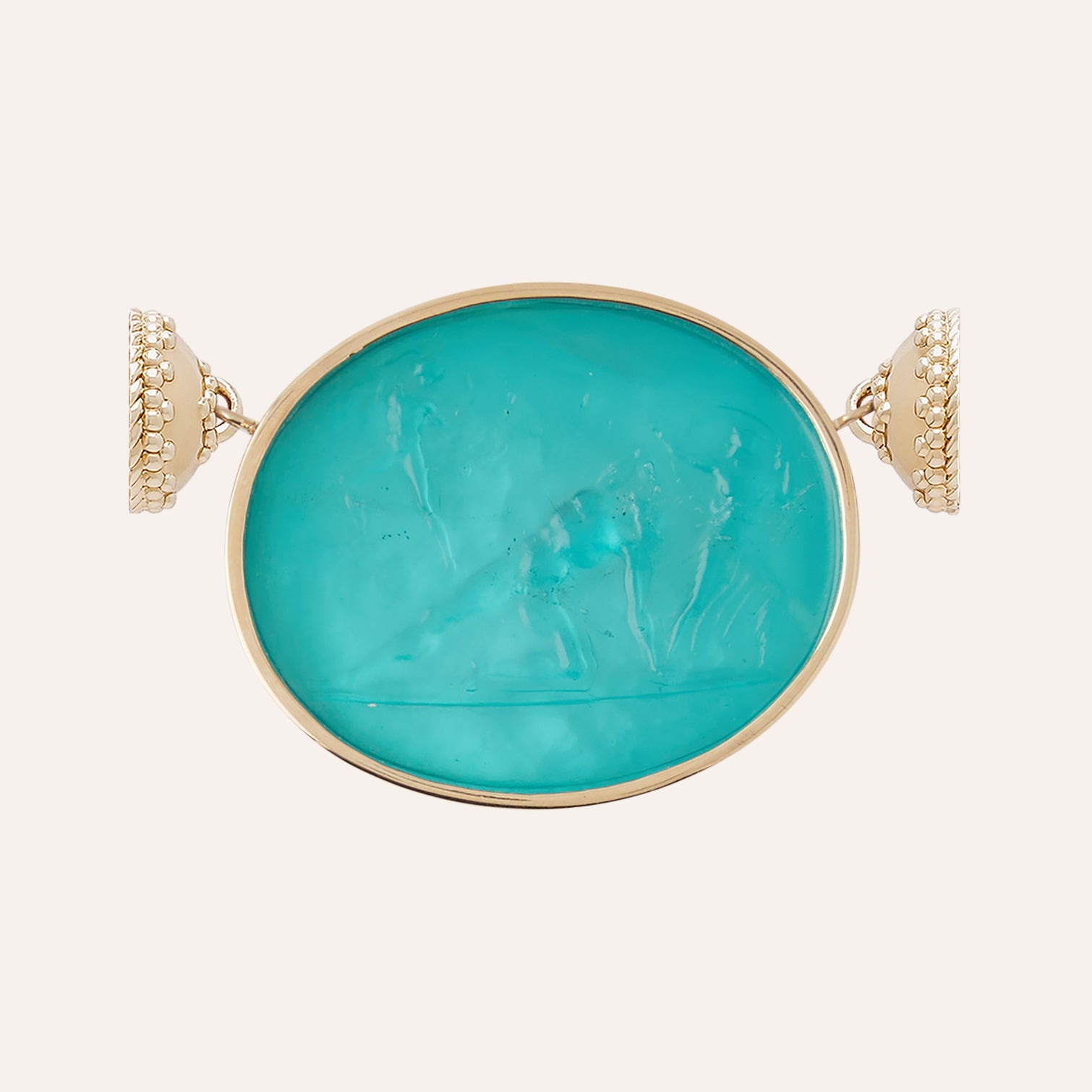 Classic Apollo Paraiba Chiara Glass Centerpiece