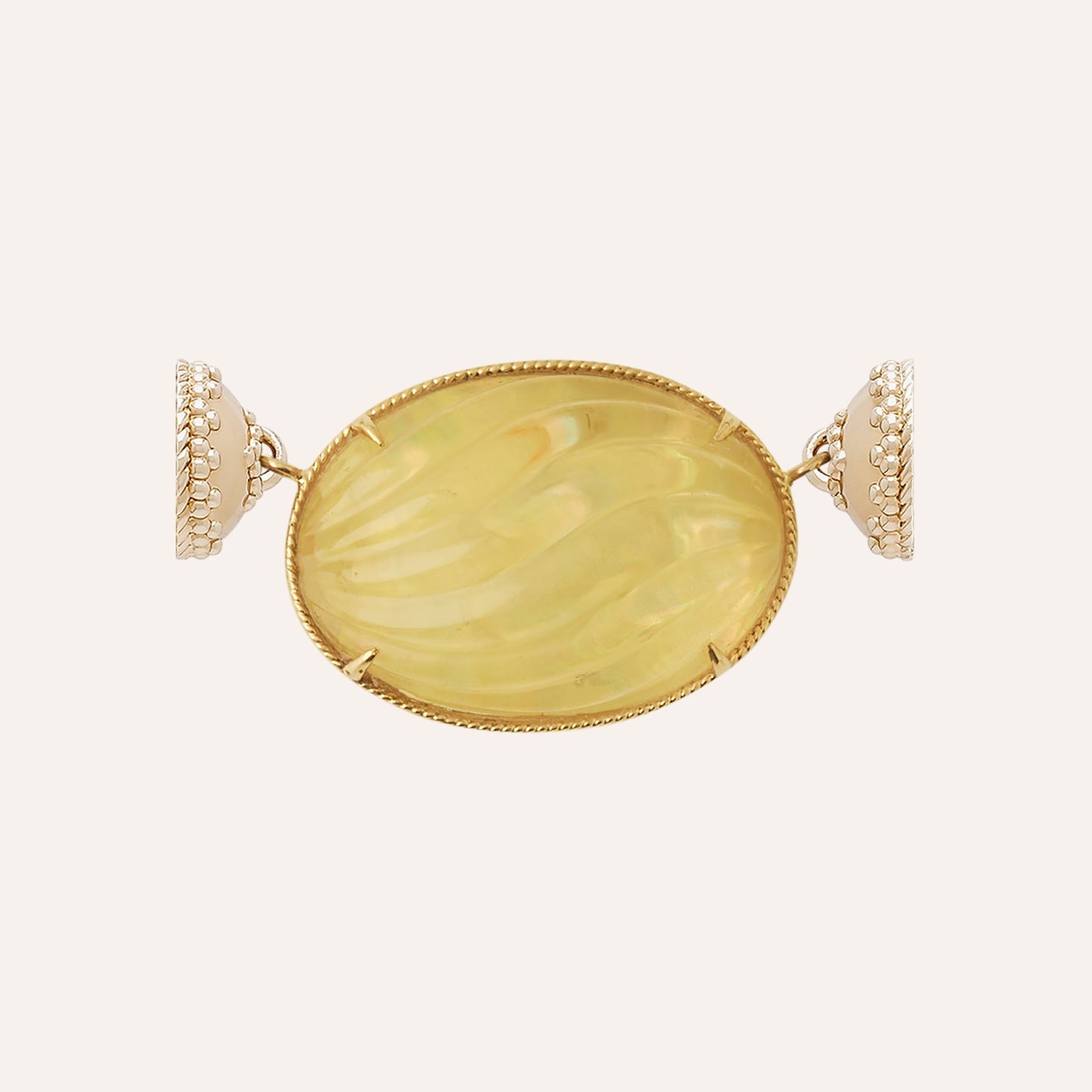 Wavelet Citrine Oval Centerpiece