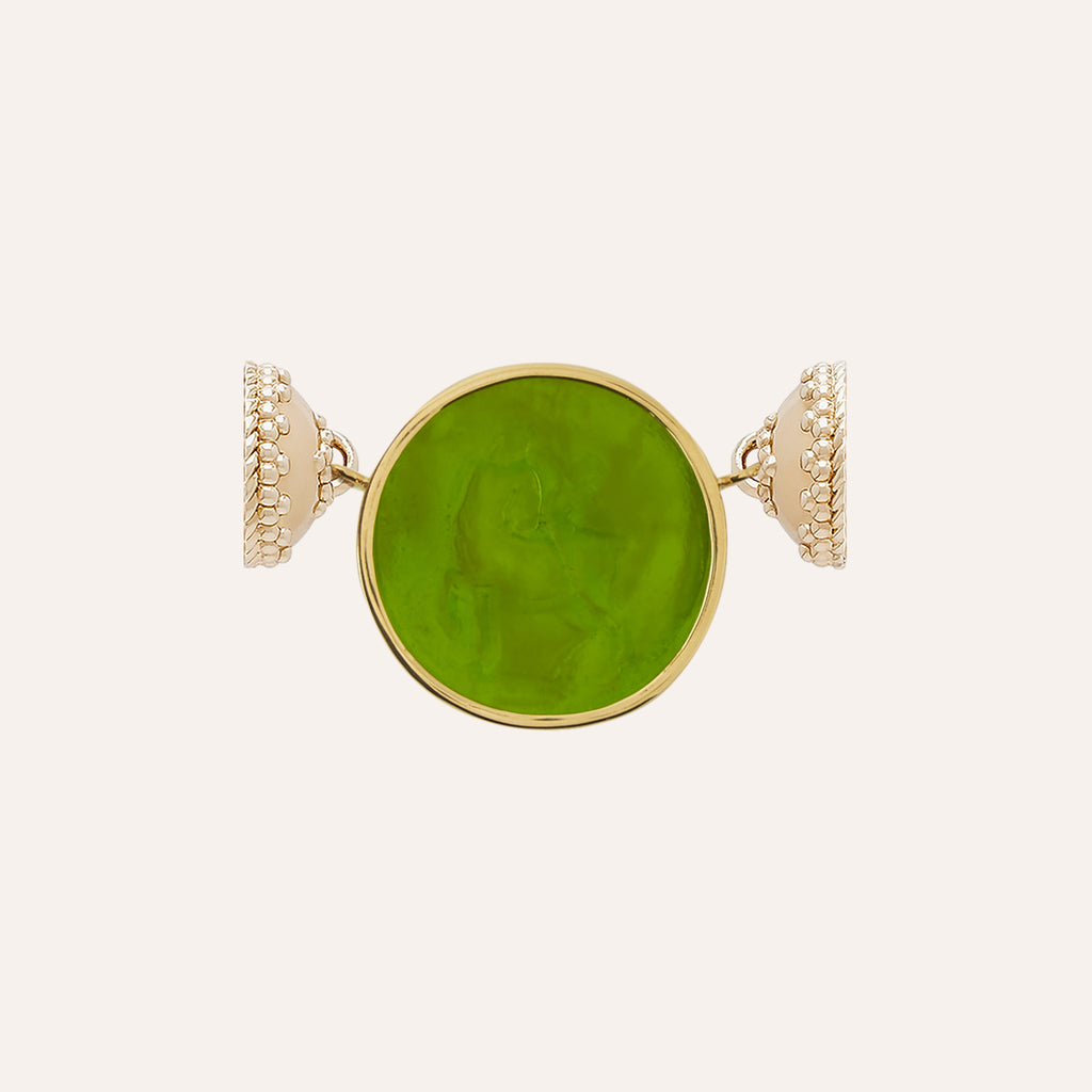 Classic Centaur Peridot Italian Glass