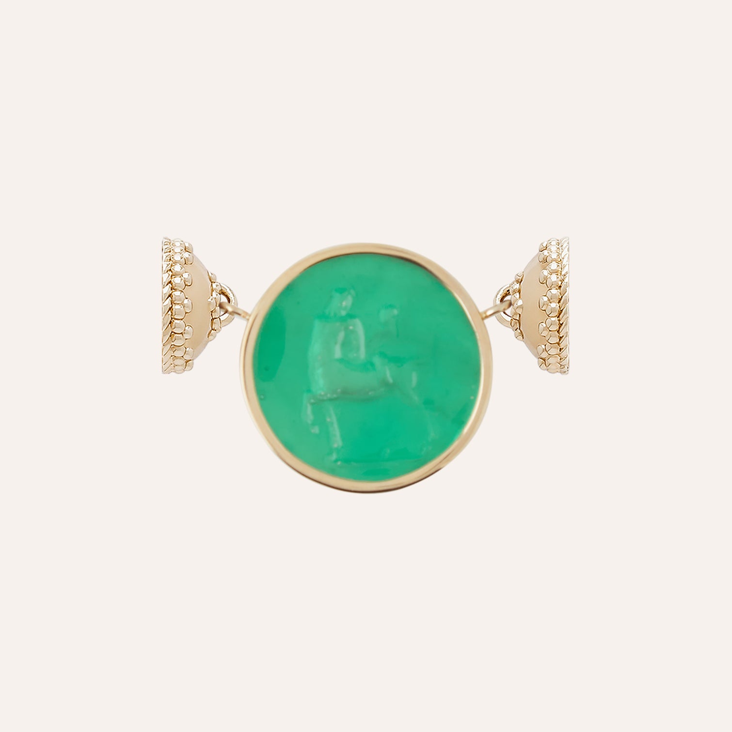 Classic Centaur Emerald Italian Glass