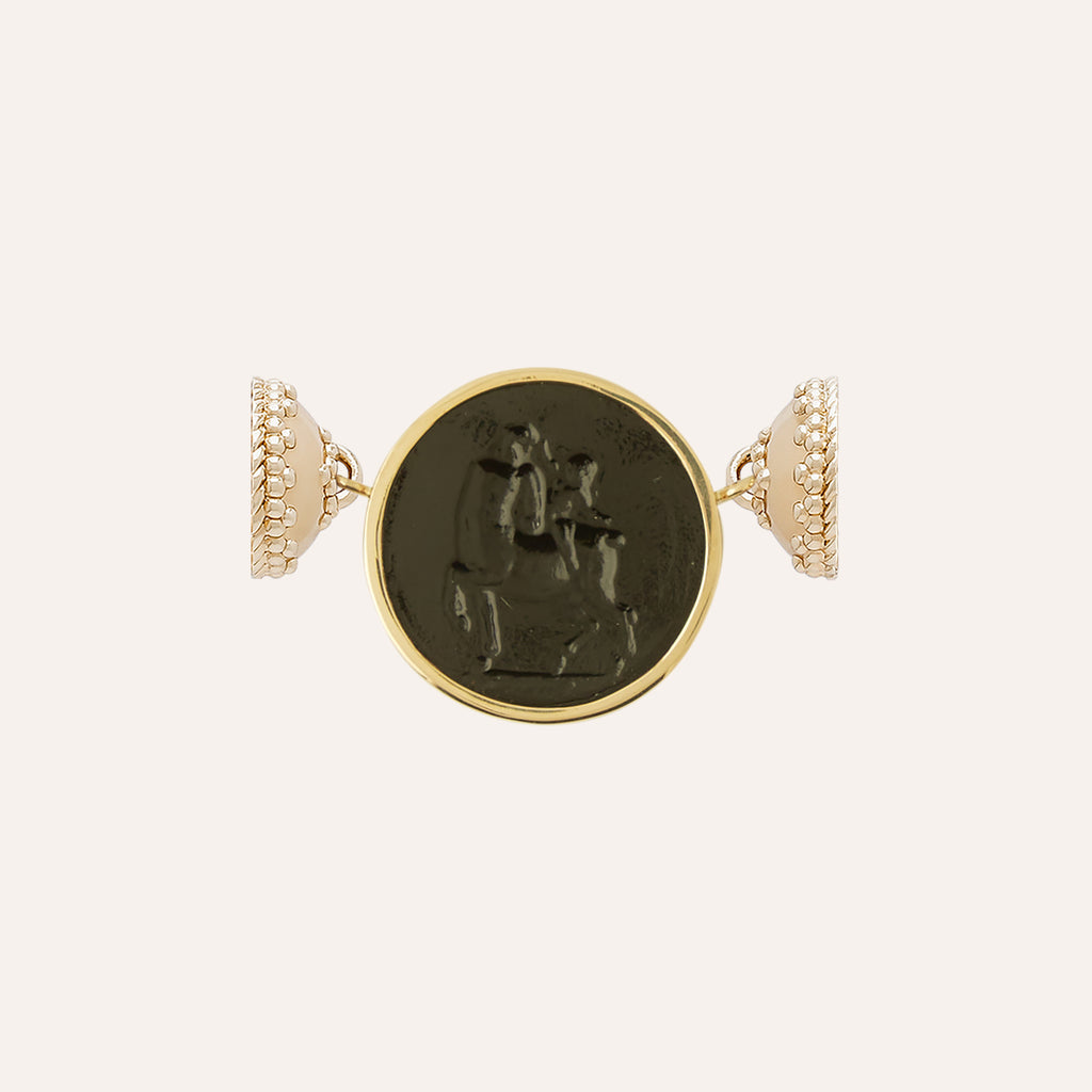 Classic Centaur Black Italian Glass
