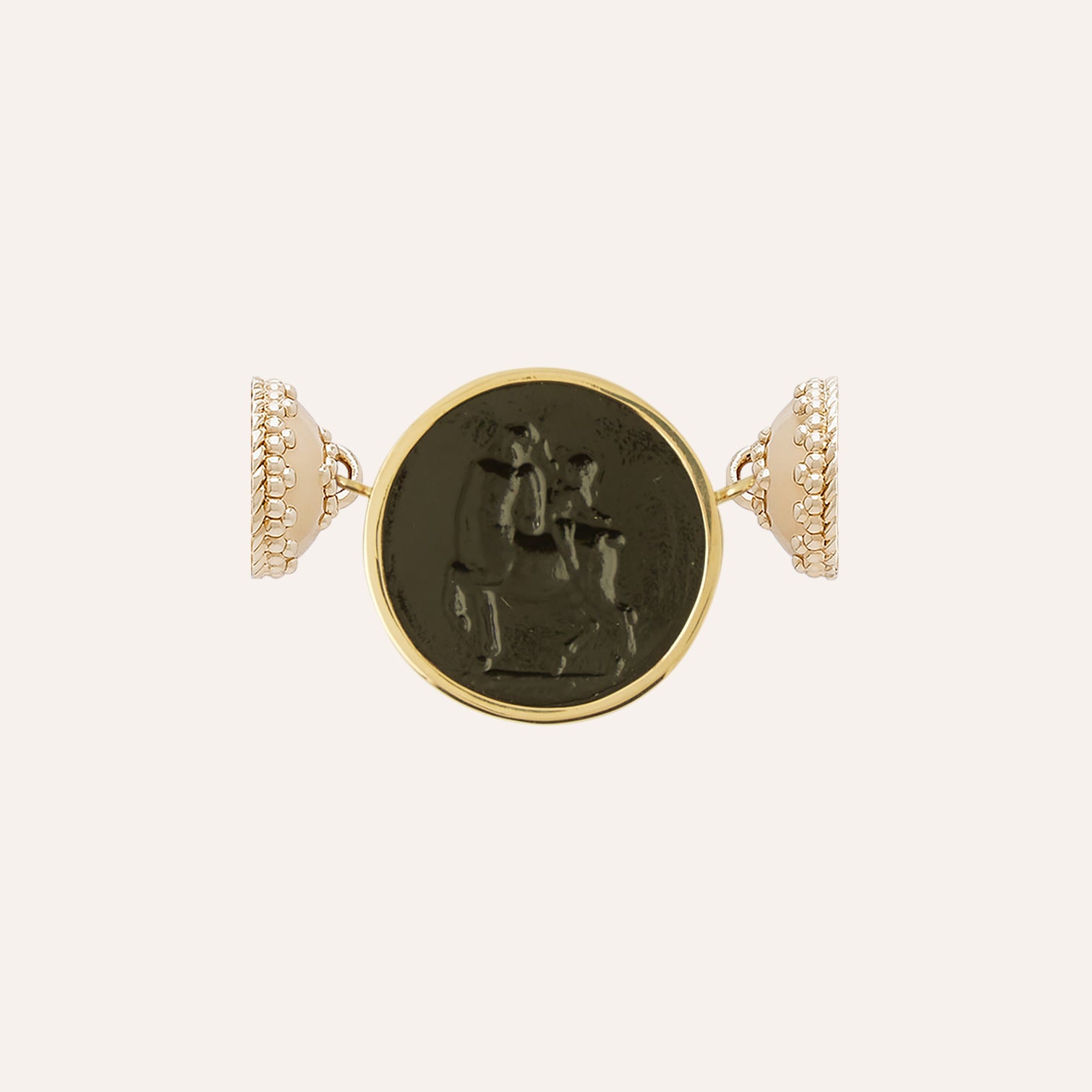 Classic Centaur Black Italian Glass