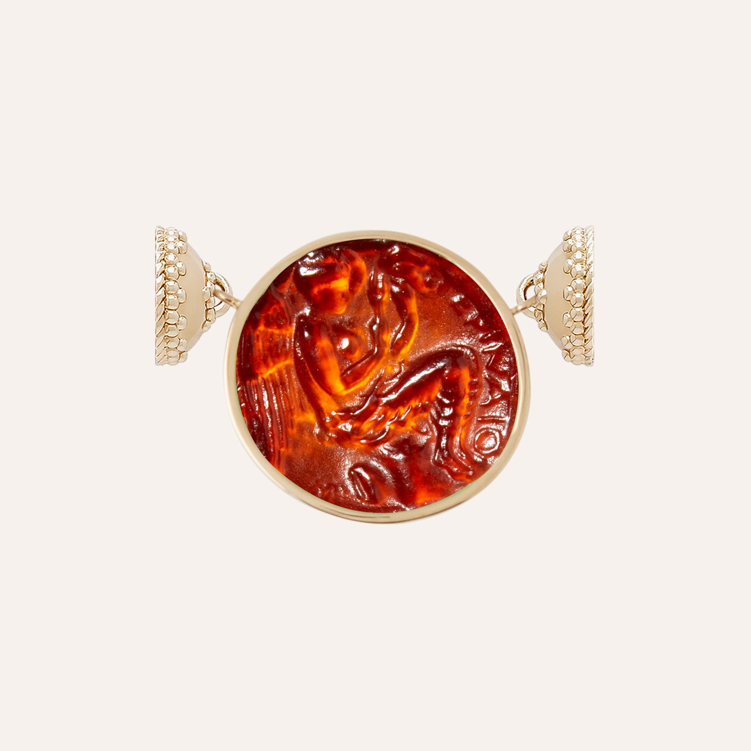 Classic Guardian Angel Burnt Topaz Chiara Glass
