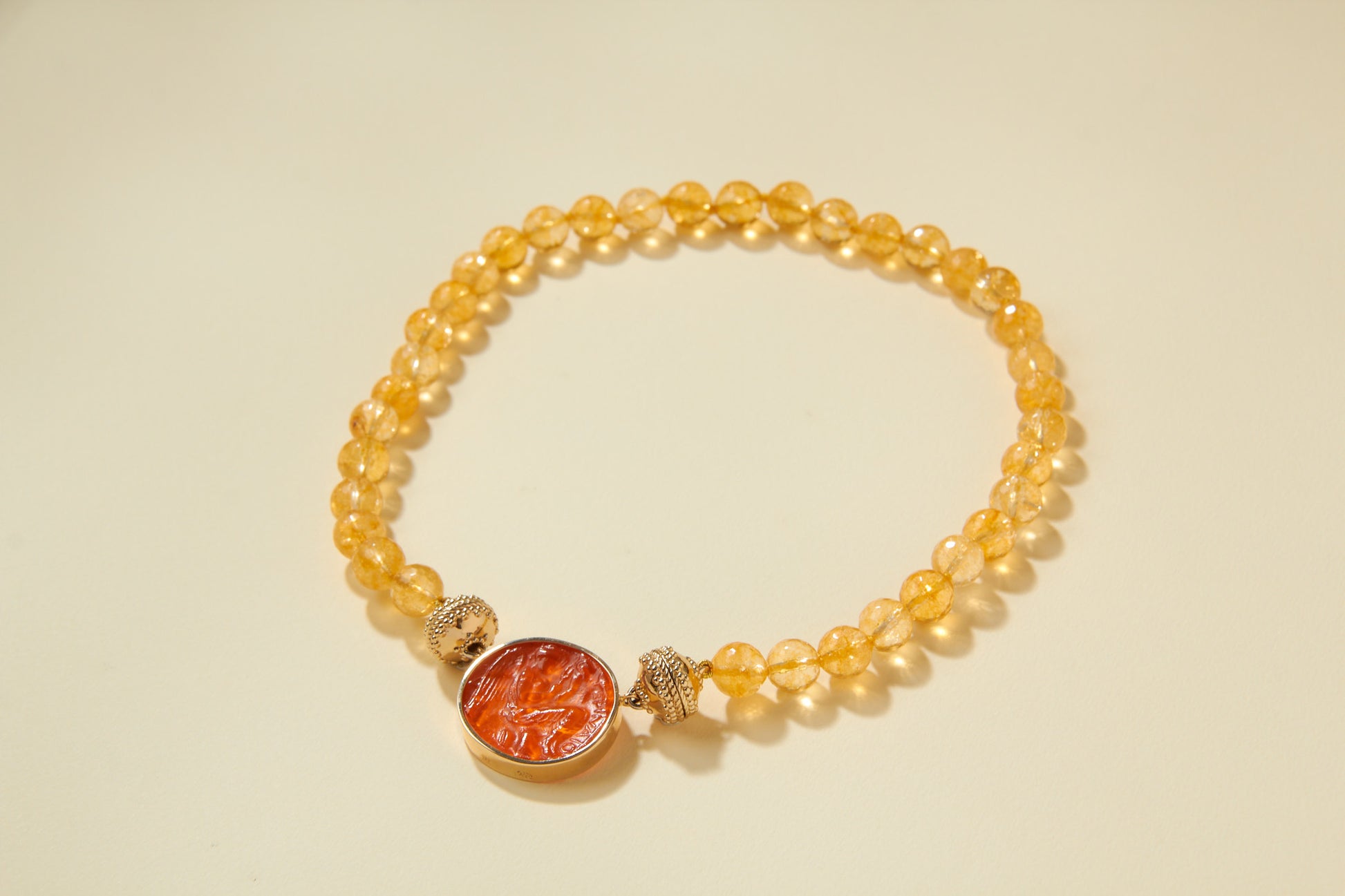 Classic Guardian Angel Orange Chiara Glass