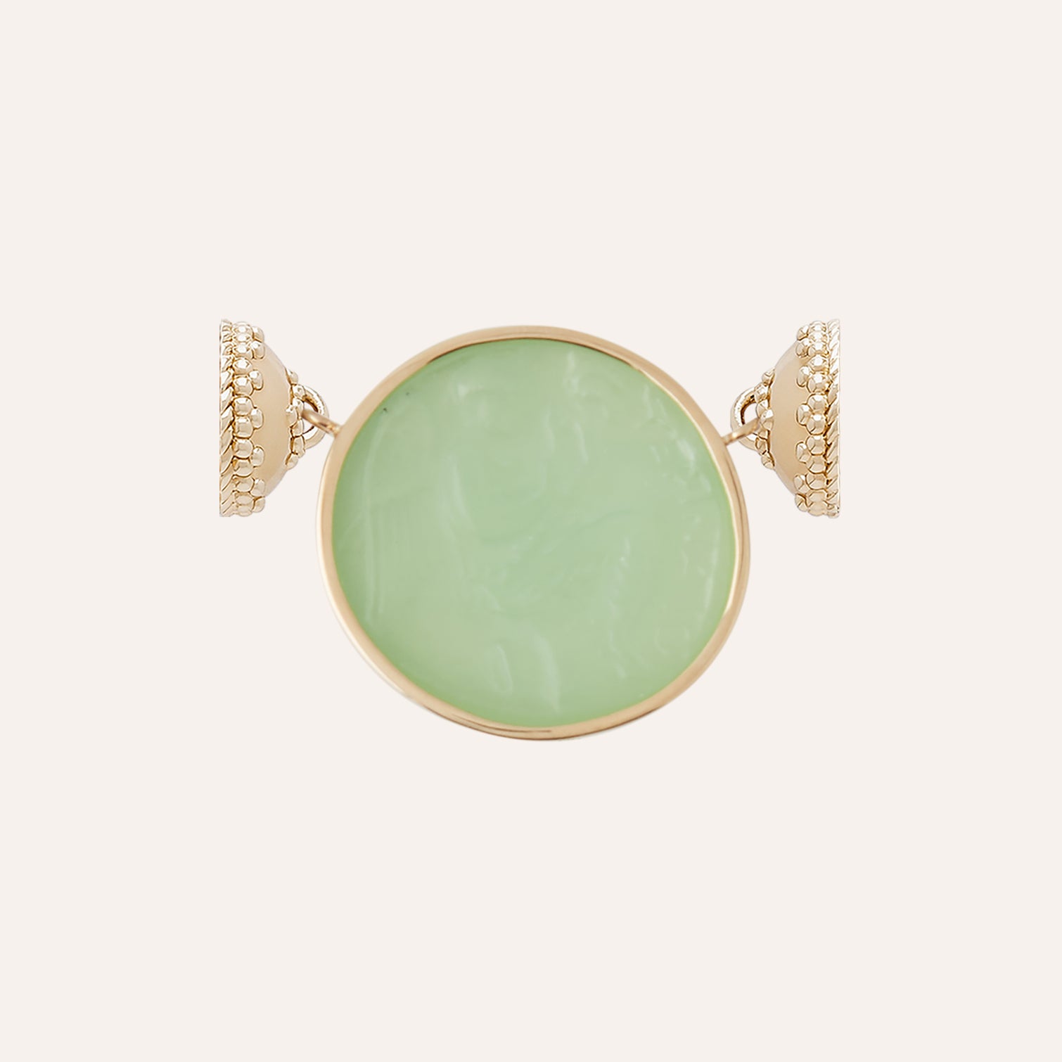 Classic Angel Guard Mint Green Chiara Glass Centerpiece