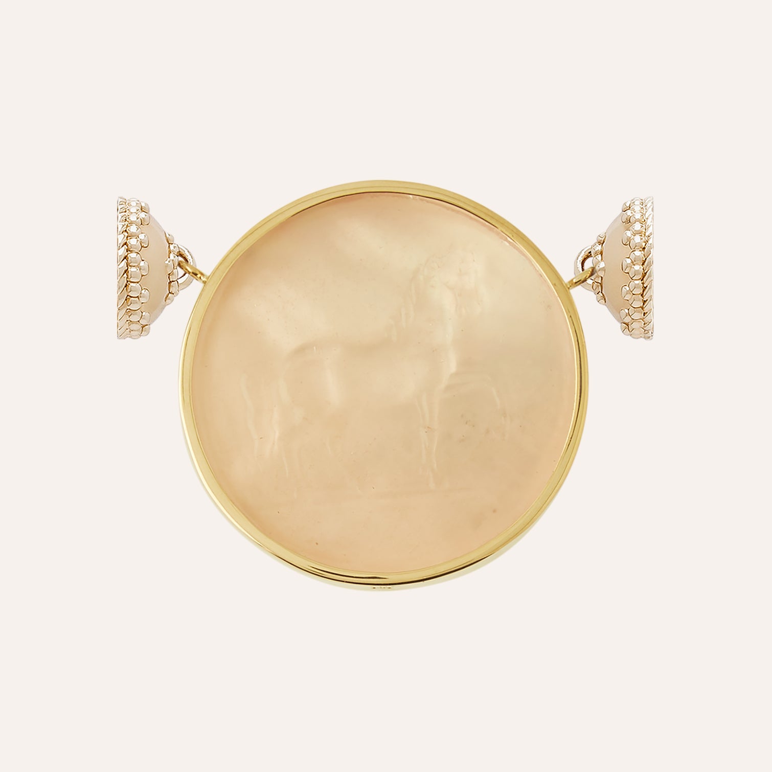 Classic Equine Blush Pink Chiara Glass Centerpiece
