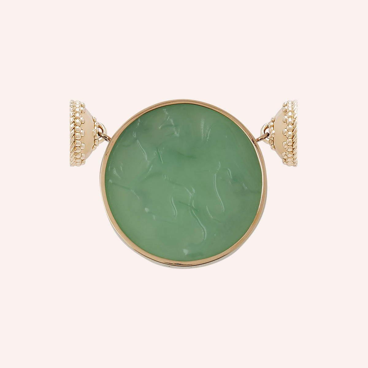 Classic Griffin Sage Green Chiara Glass Centerpiece