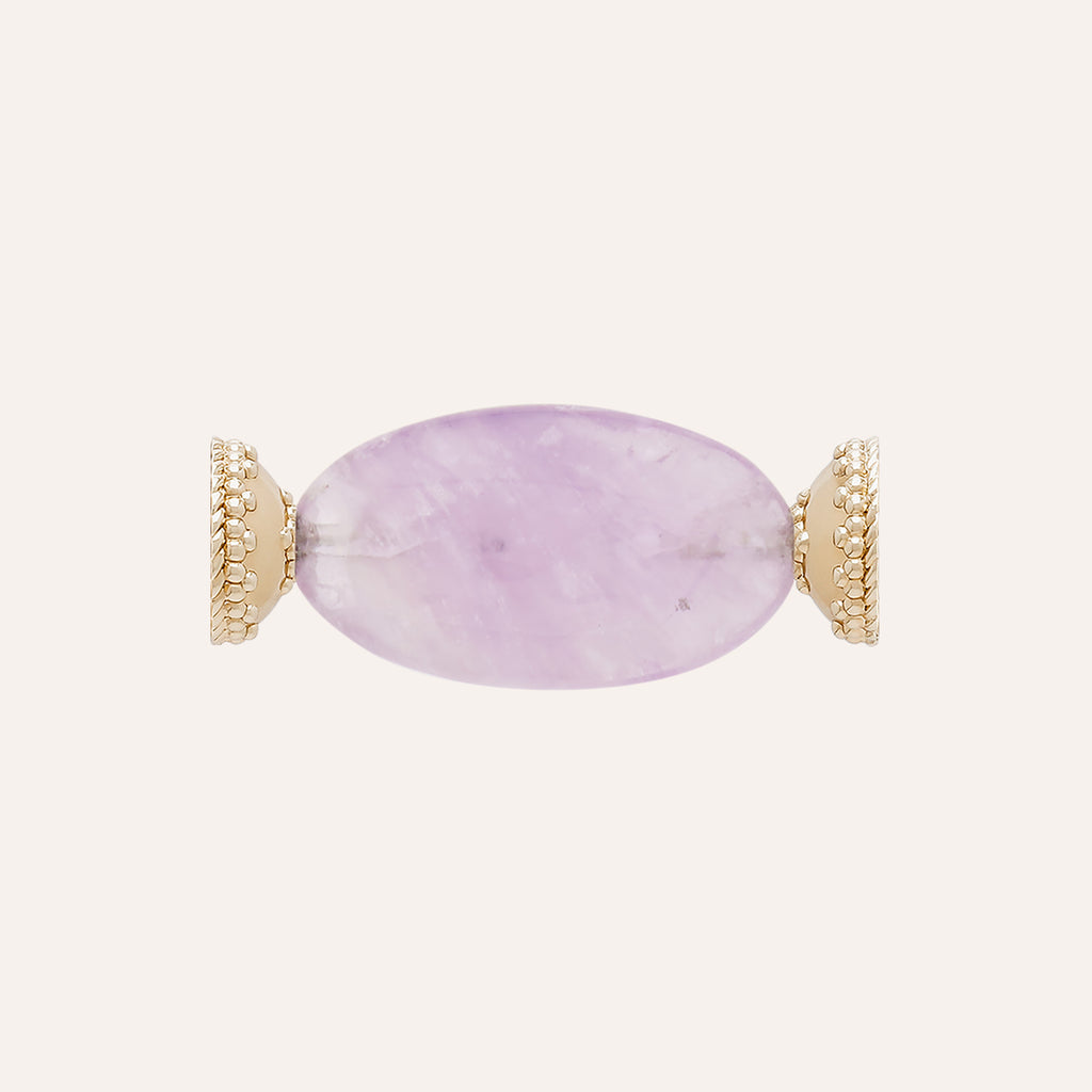 Purple Amethyst Oval Centerpiece