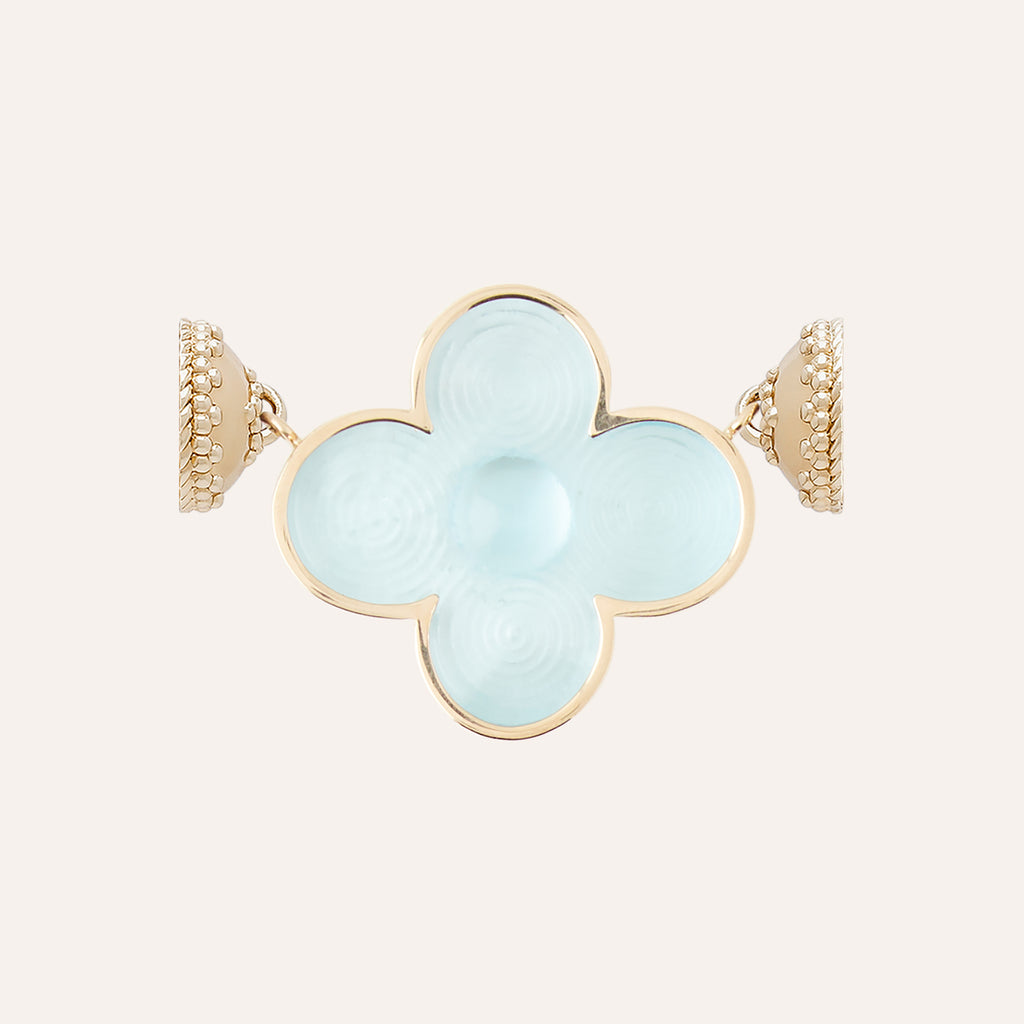 Chiara Glass Classic Blue Topaz Petal