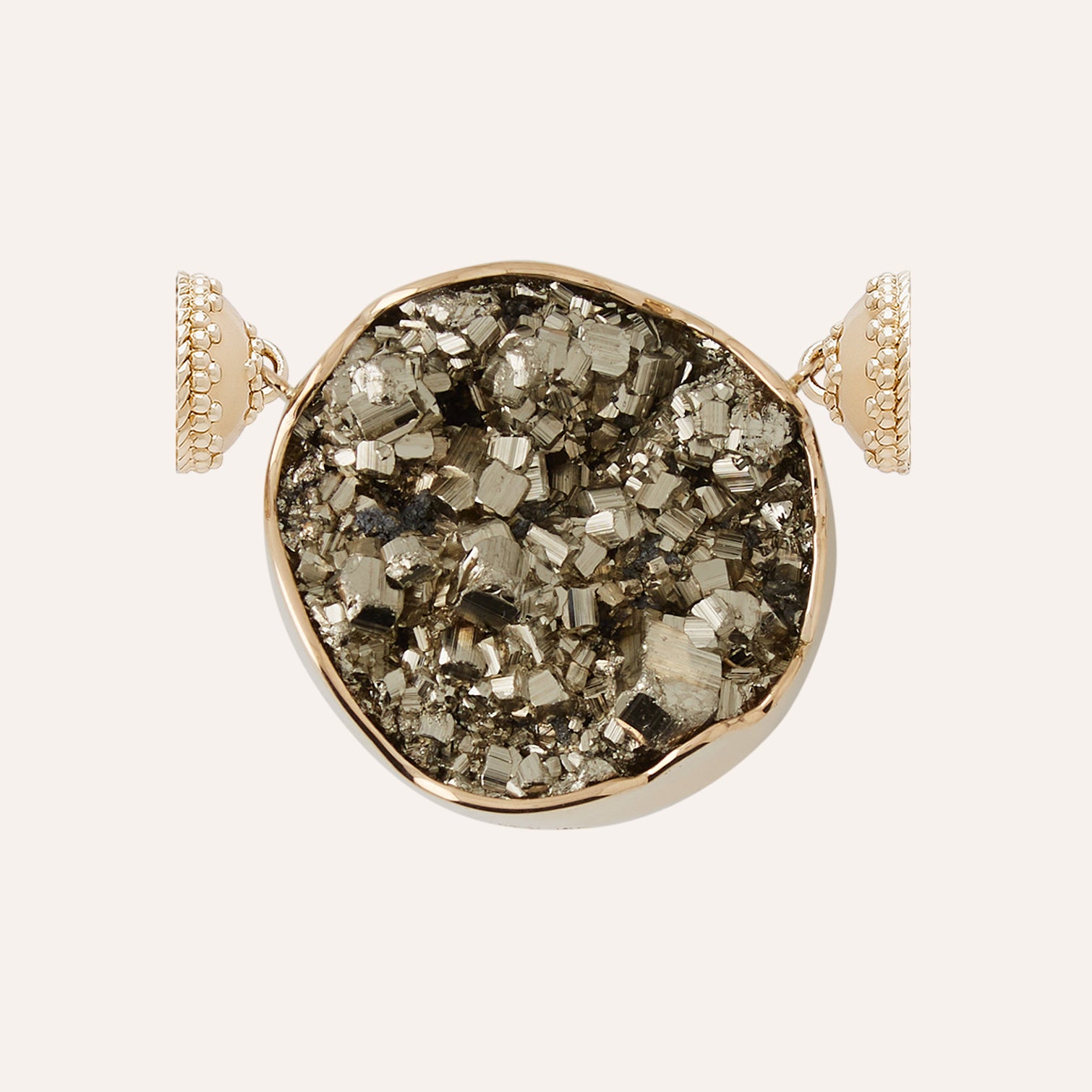 Small Round Pyrite Centerpiece