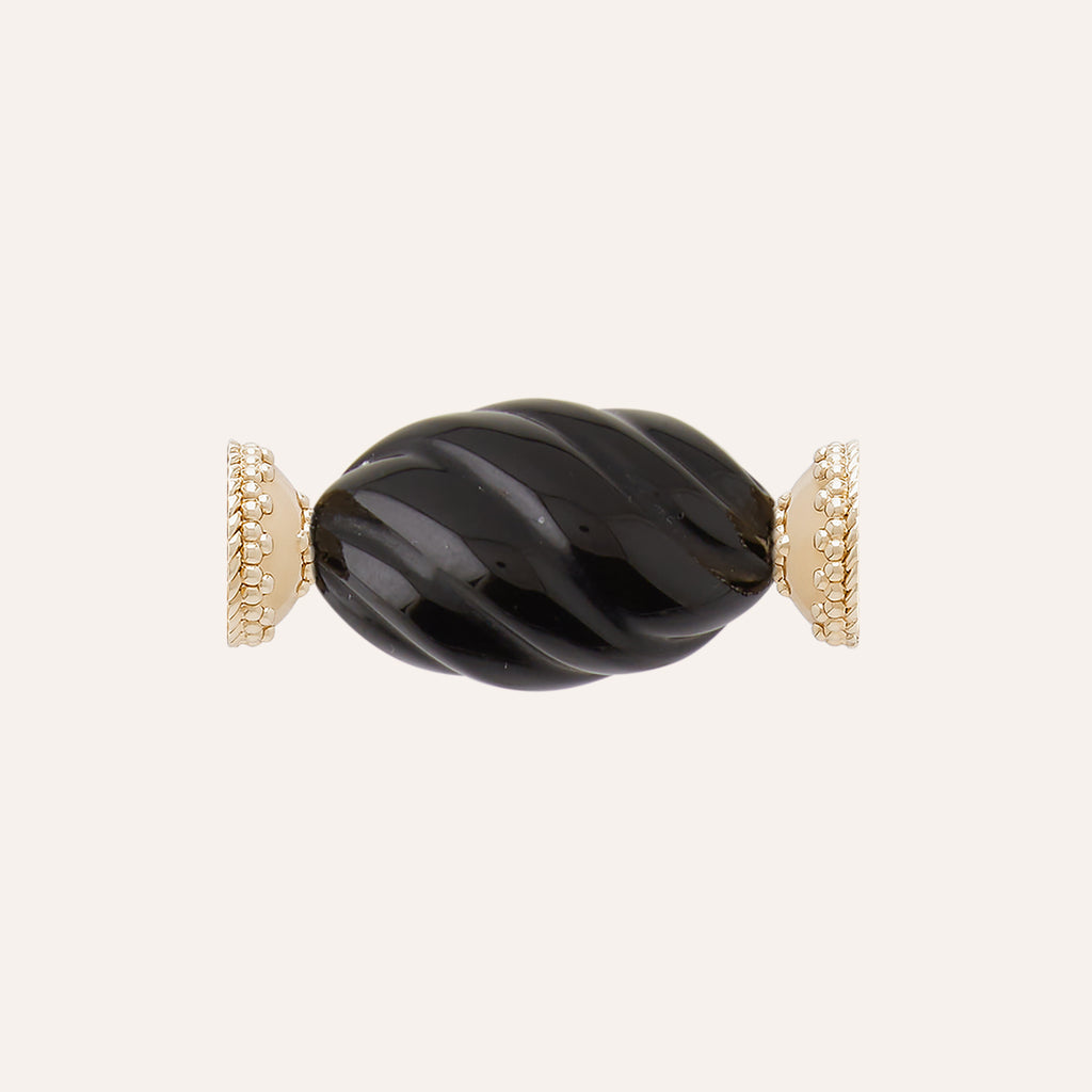 Black Onyx Spiral Centerpiece