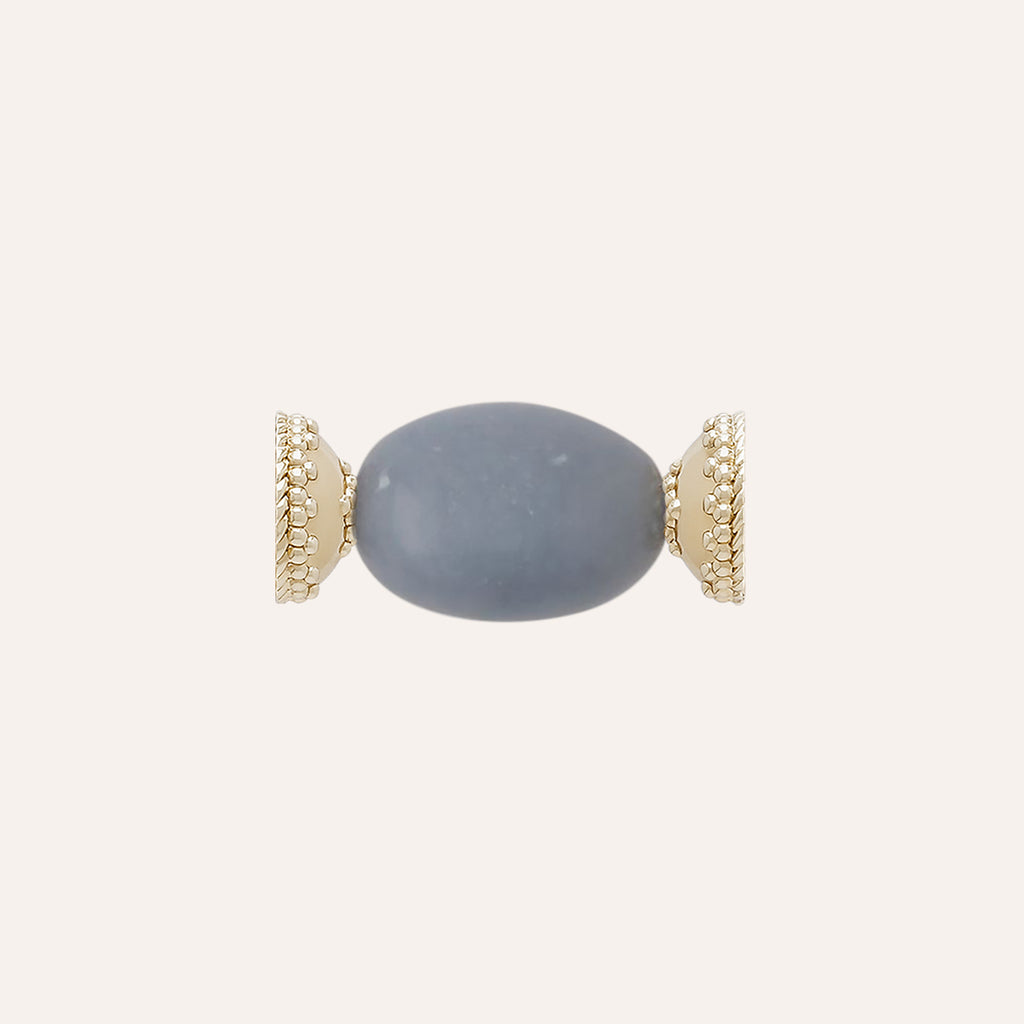 Blue Angelite Small Oval Centerpiece