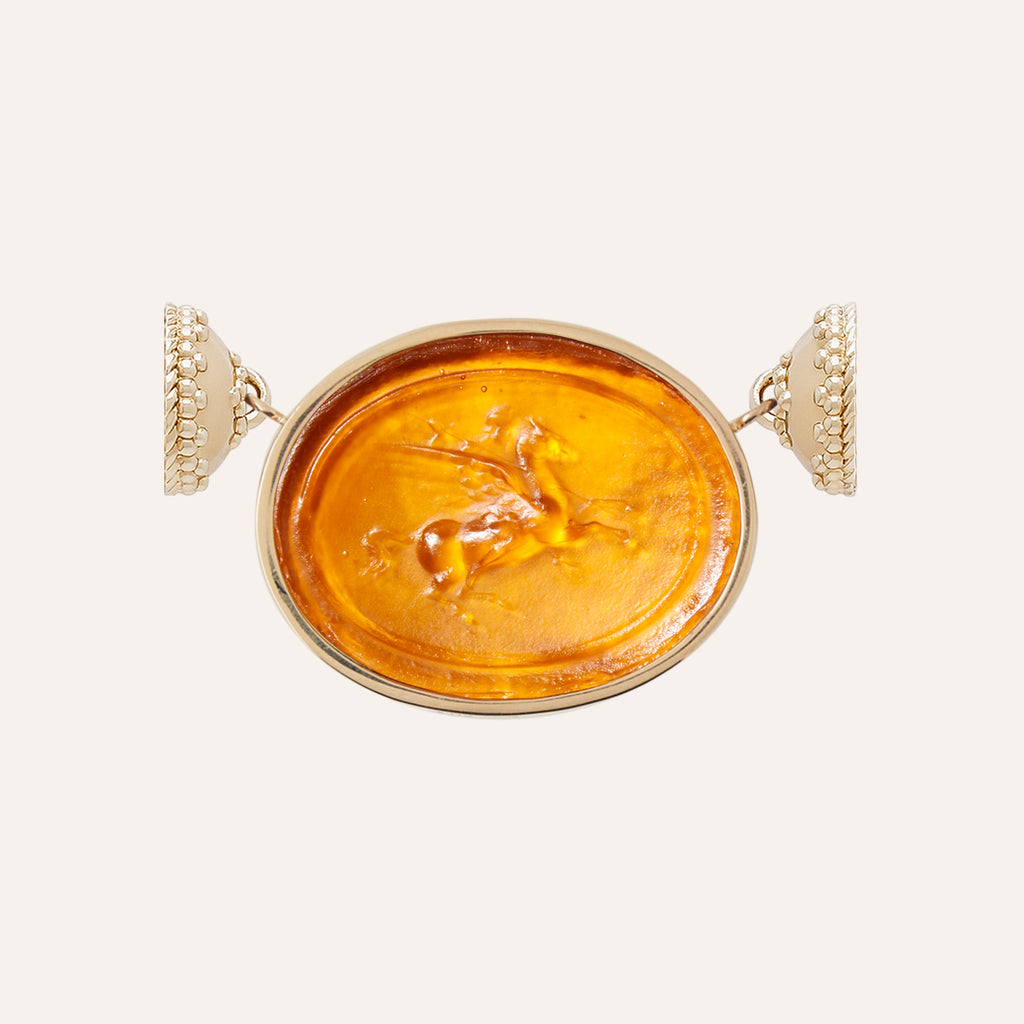 Chiara Glass Classic Whiskey Citrine Sky Knight