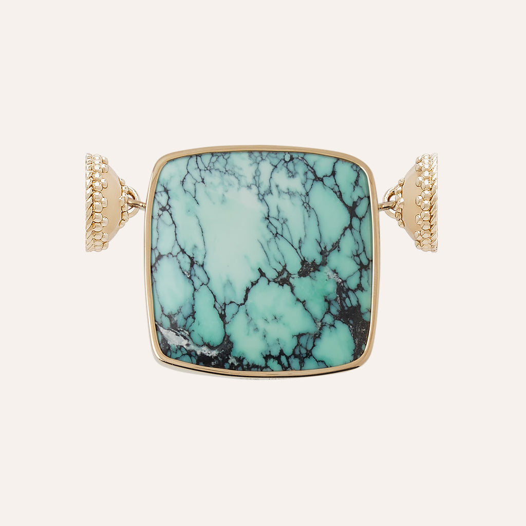 Green Persian Variscite Square Centerpiece
