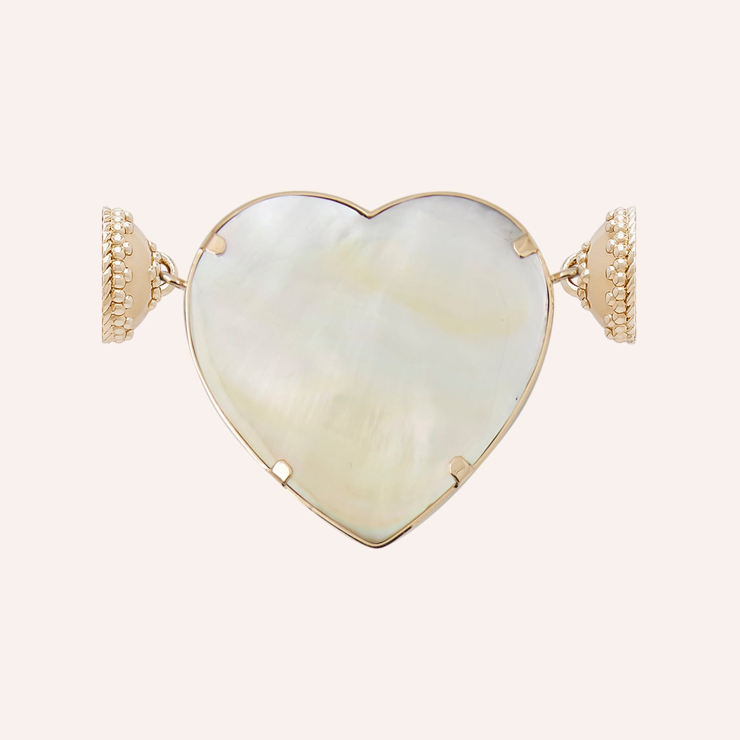 Large Turquoise Ammonite Heart Centerpiece