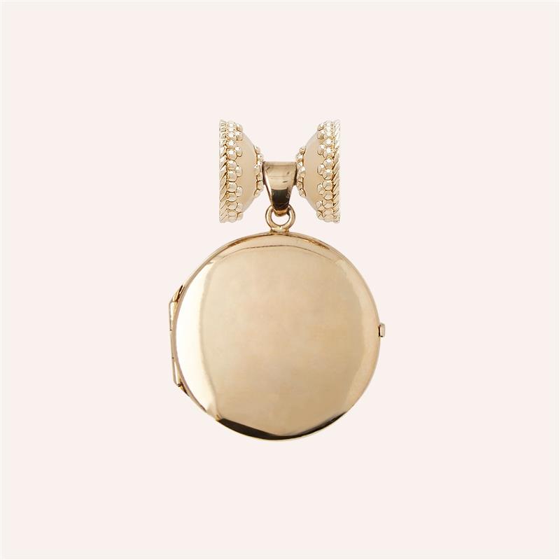 Medium 14K Gold Locket Centerpiece
