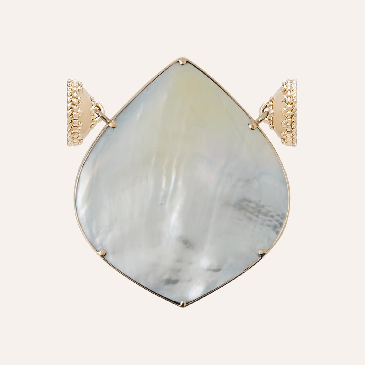 Large Blue Opaline Sculpted Cabochon Centerpiece