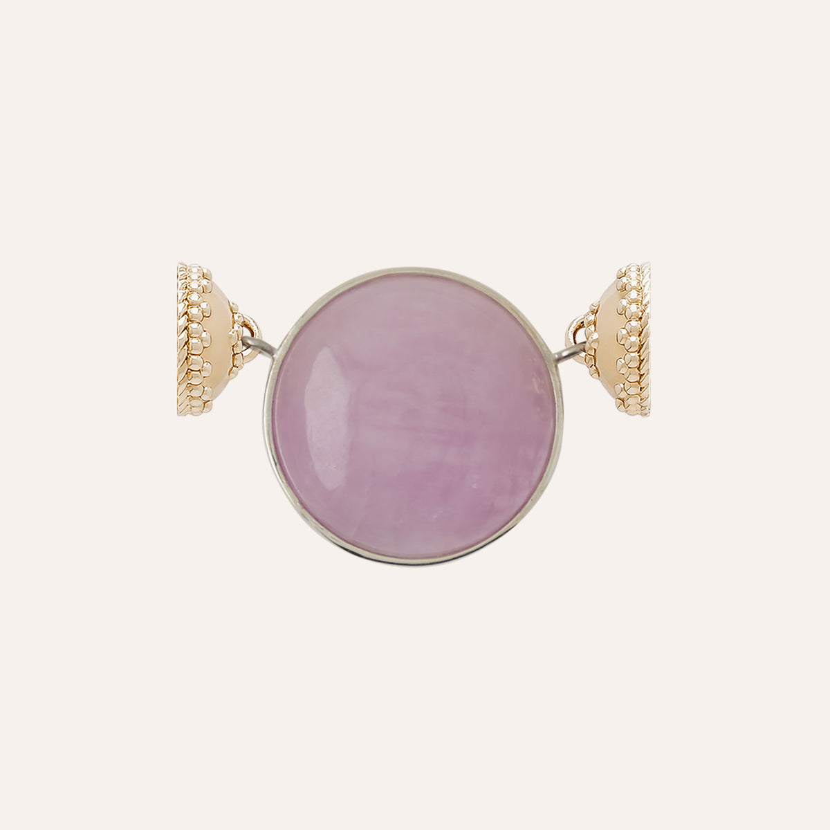 Pink Kunzite Round Cabochon Centerpiece