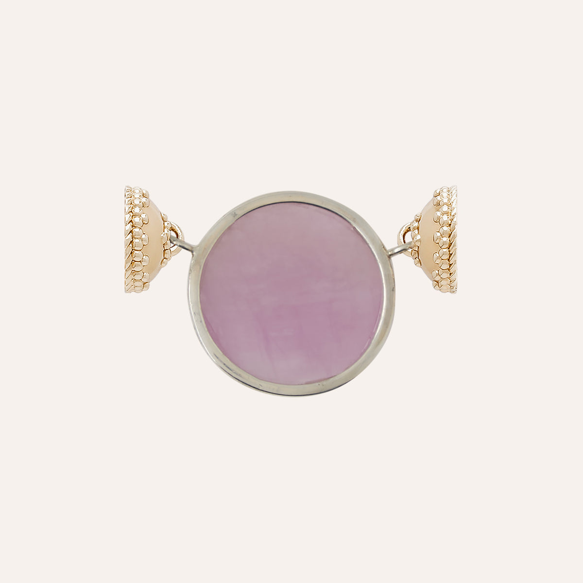 Pink Kunzite Round Cabochon Centerpiece