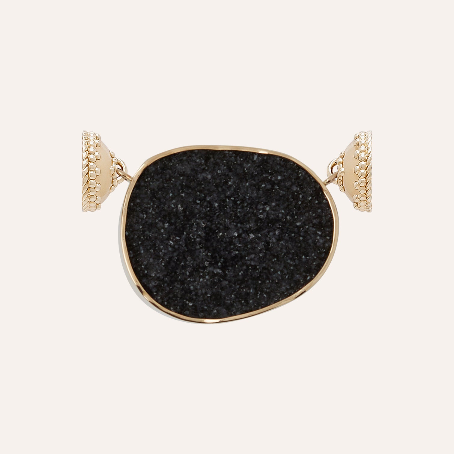 Black Druzy Irregular Centerpiece