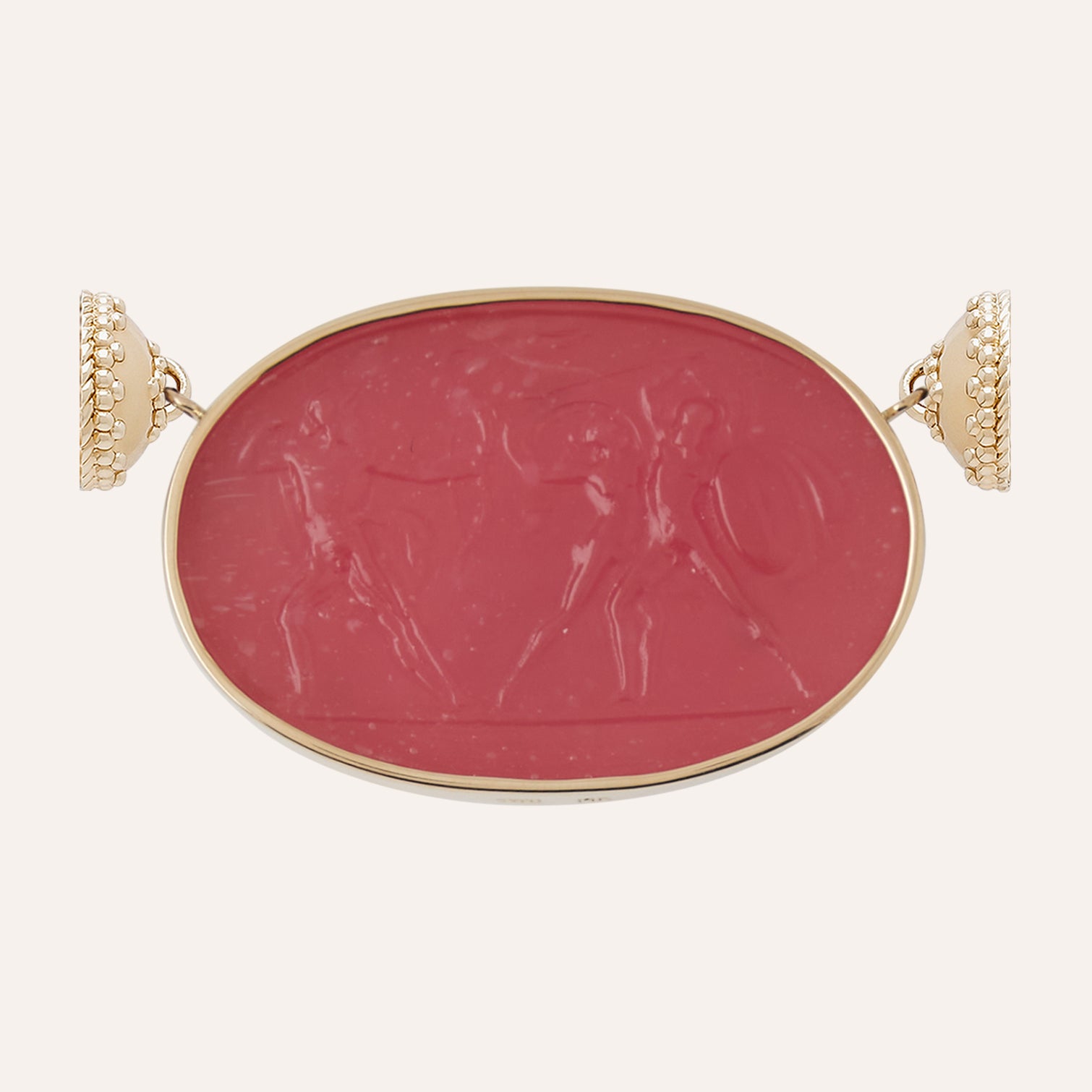 Classic Heroic Battle Pink Chiara Glass Centerpiece
