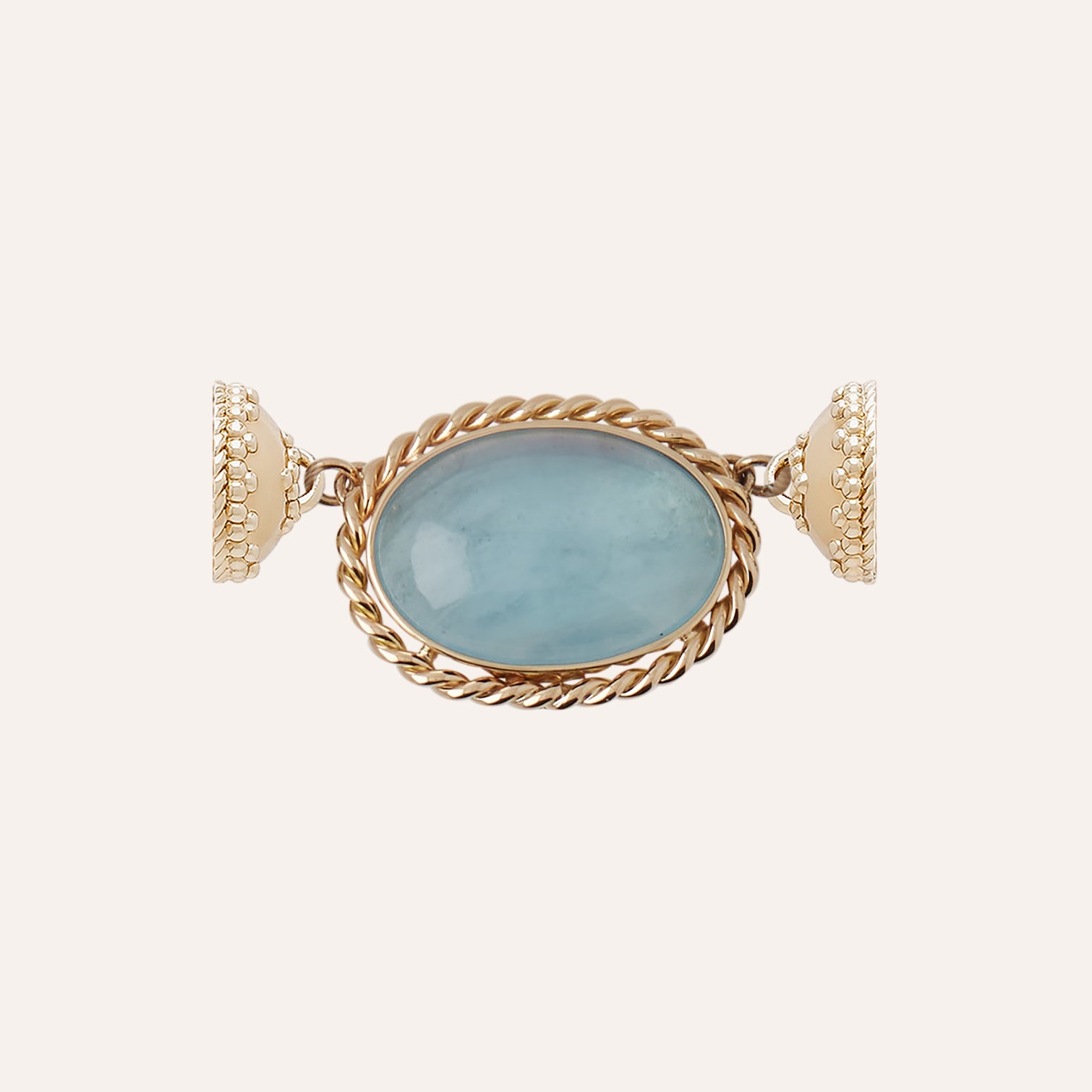 Candy Aquamarine Oval Cabochon Centerpiece