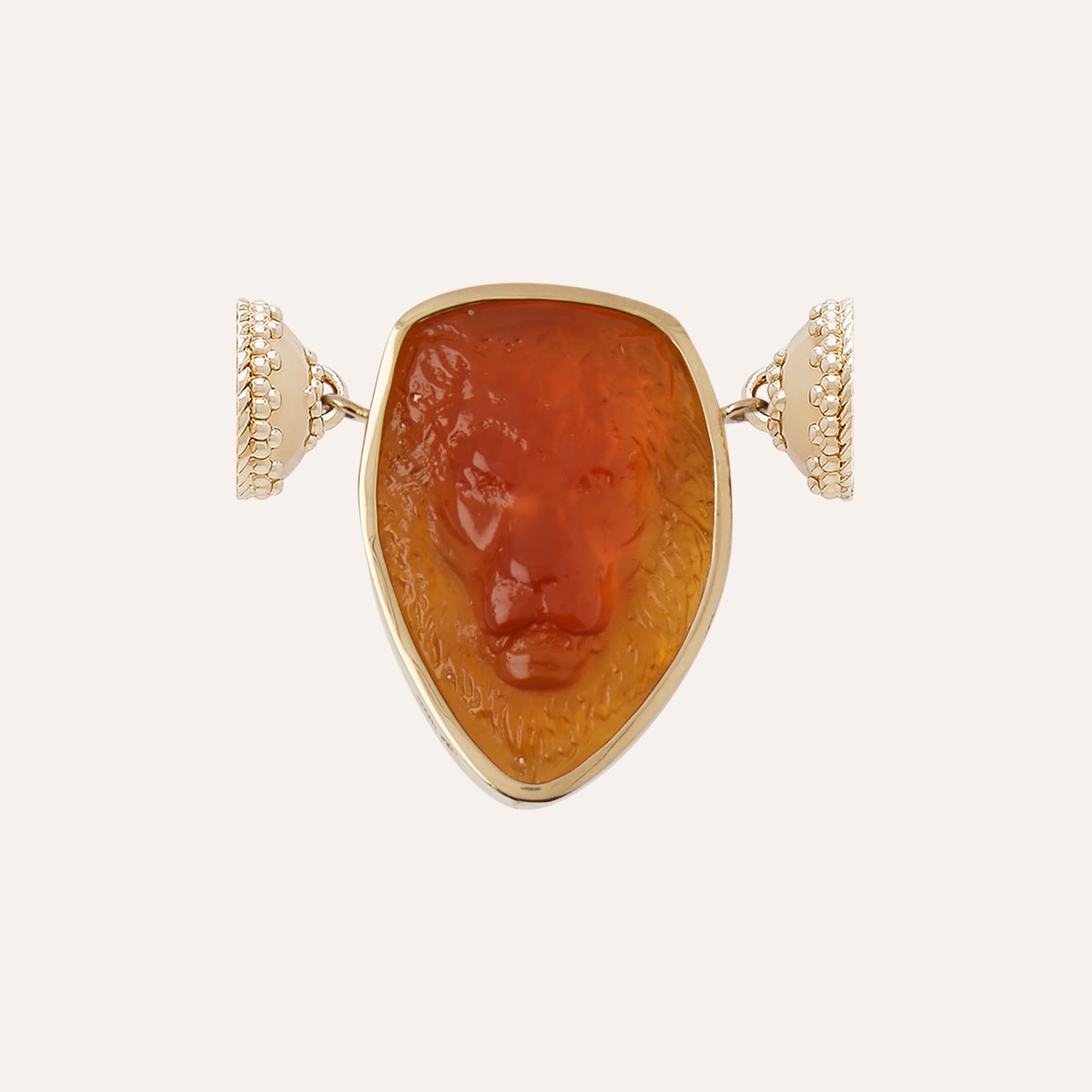 Classic Lion Whiskey Citrine Chiara Glass Centerpiece