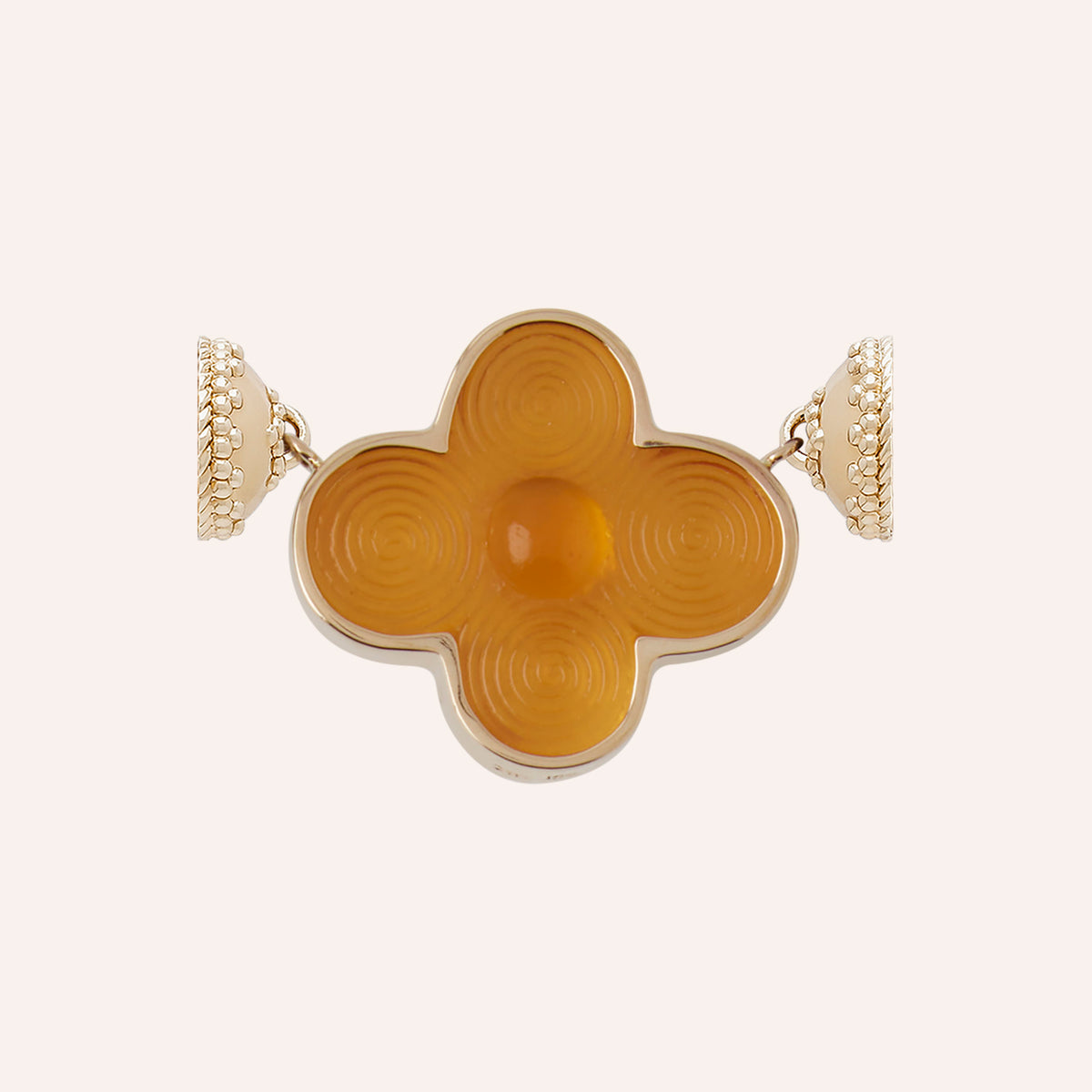 Classic Petal Whiskey Citrine Chiara Glass Centerpiece
