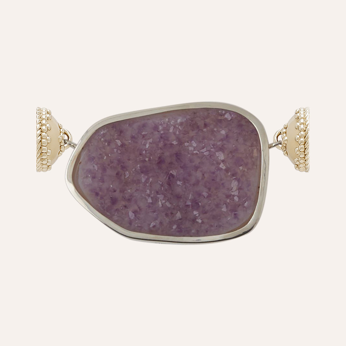 Purple Agate Druzy Irregular Centerpiece