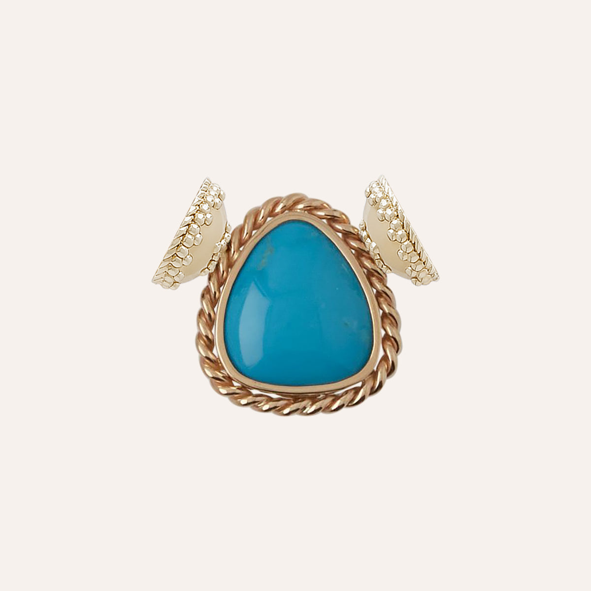Sleeping Beauty Turquoise Triangular Centerpiece