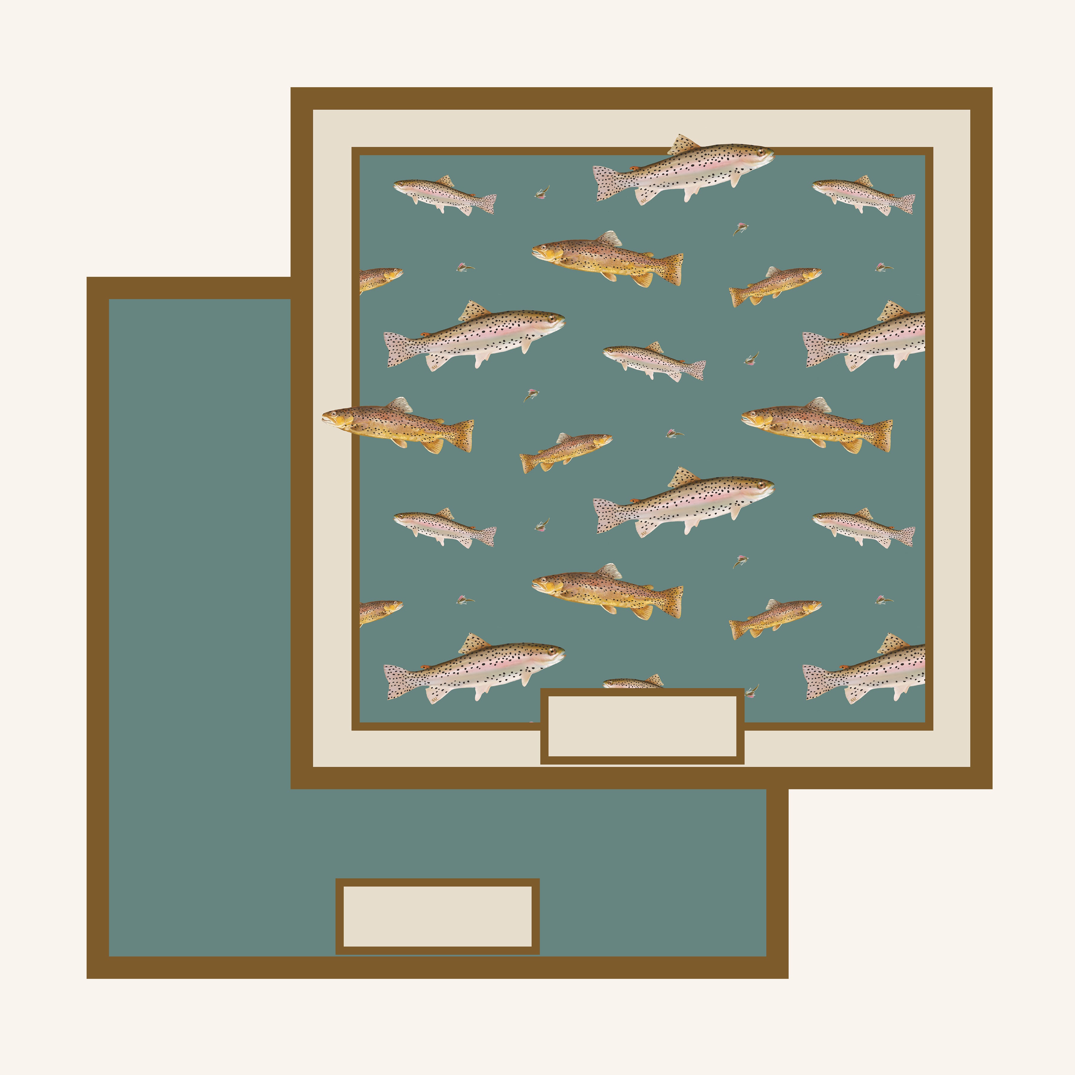 Catch and Release Reversible Placemats, Set of 12