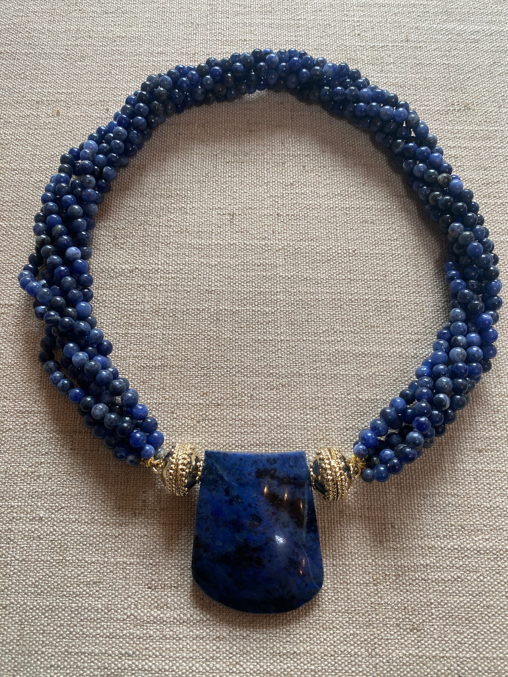 Victoire 4mm Sodalite Multi-Strand Necklace