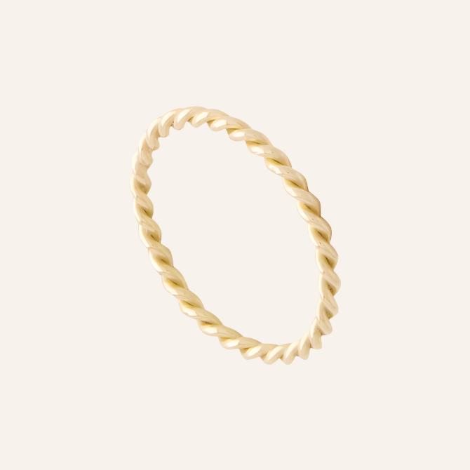 18K Gold Small Twist Ring