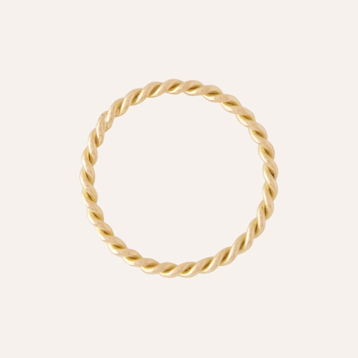 18K Gold Small Twist Ring