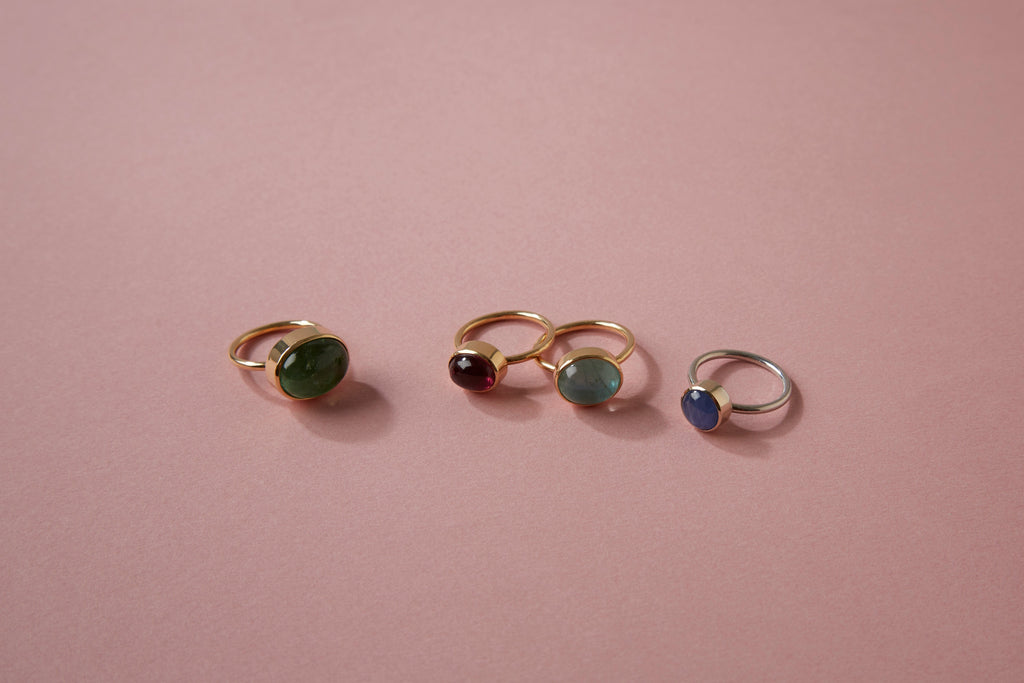 18K Blue Sapphire Affinity Ring