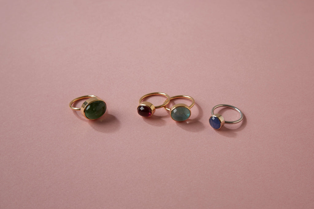 18K Mint Green Tourmaline Affinity Ring