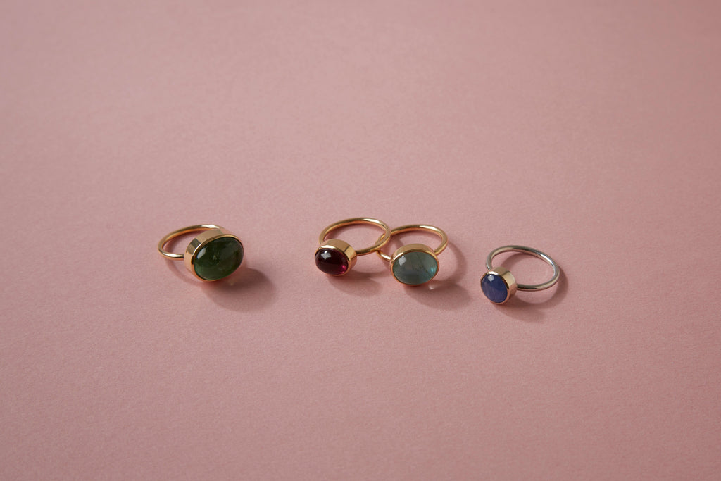 18K Candy Green Tourmaline Affinity Ring