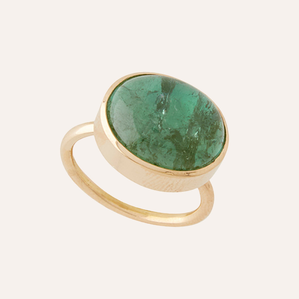 18K Candy Green Tourmaline Affinity Ring