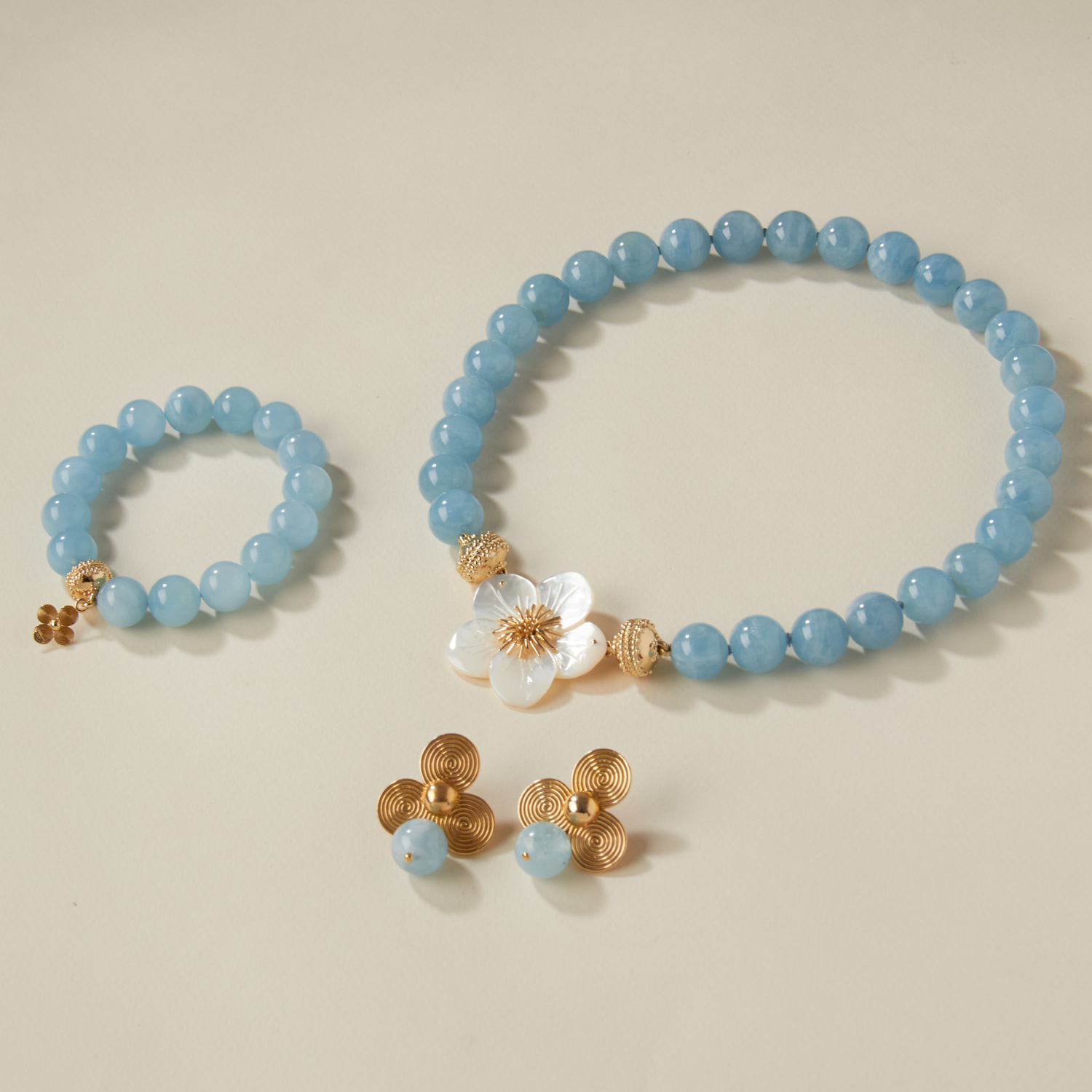 14K Victoire 13mm Aquamarine Drops